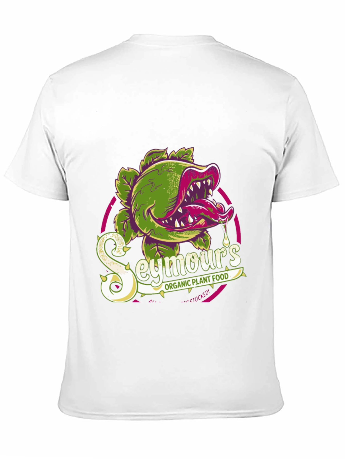 Black Seymour's Organic Plant Food T-Shirt view 11