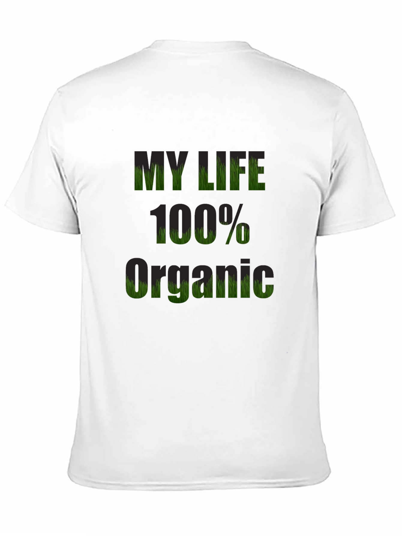 Black Organic Life T-Shirt - Black Cotton Tee view 11