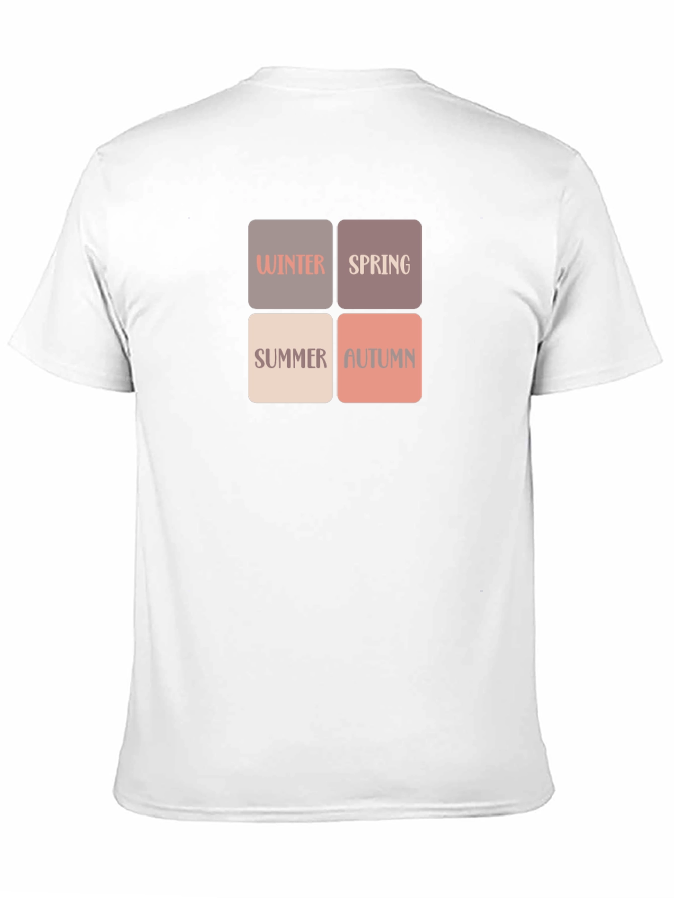 Black Seasons T-Shirt: Winter, Spring, Summer, Autumn view 11