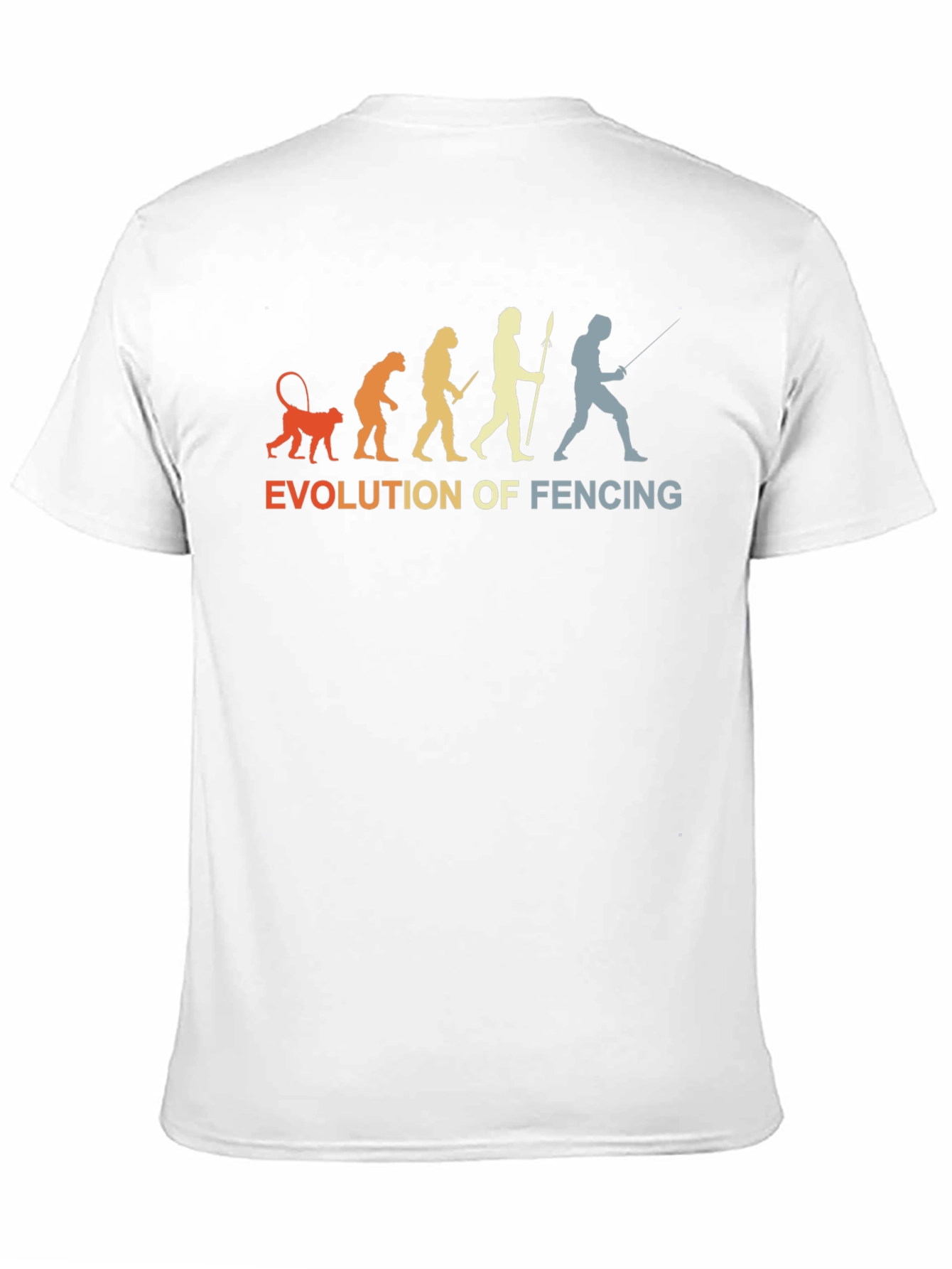 Black Evolution of Fencing Graphic Tee - Black view 11