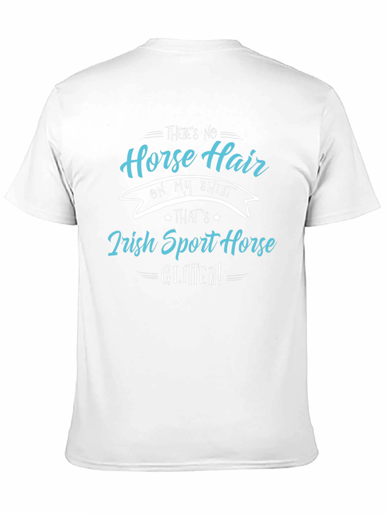 Black Irish Sport Horse Glitter T-Shirt - Horse Lover Tee view 11
