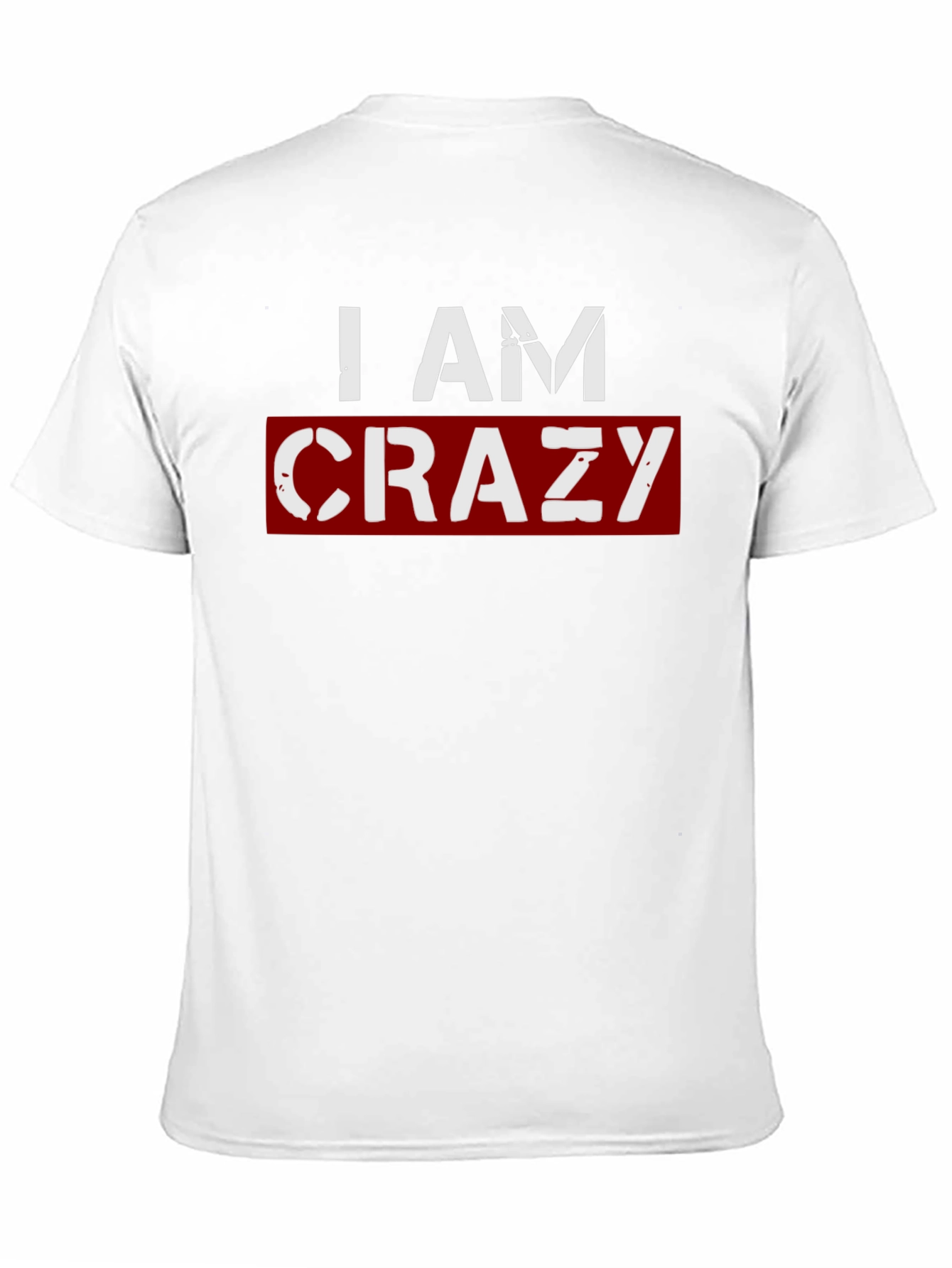 Black I AM CRAZY Graphic T-Shirt - Black view 11