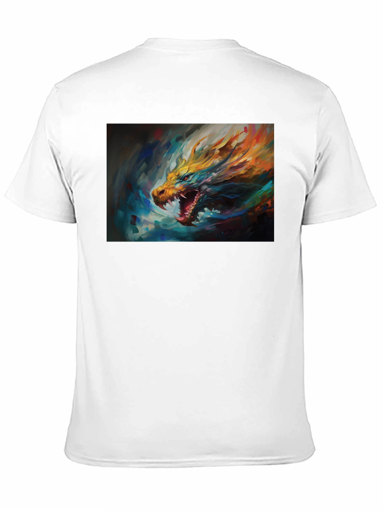 Black Dragon Graphic Tee - Men's Black Short Sleeve T-Shirt view 11