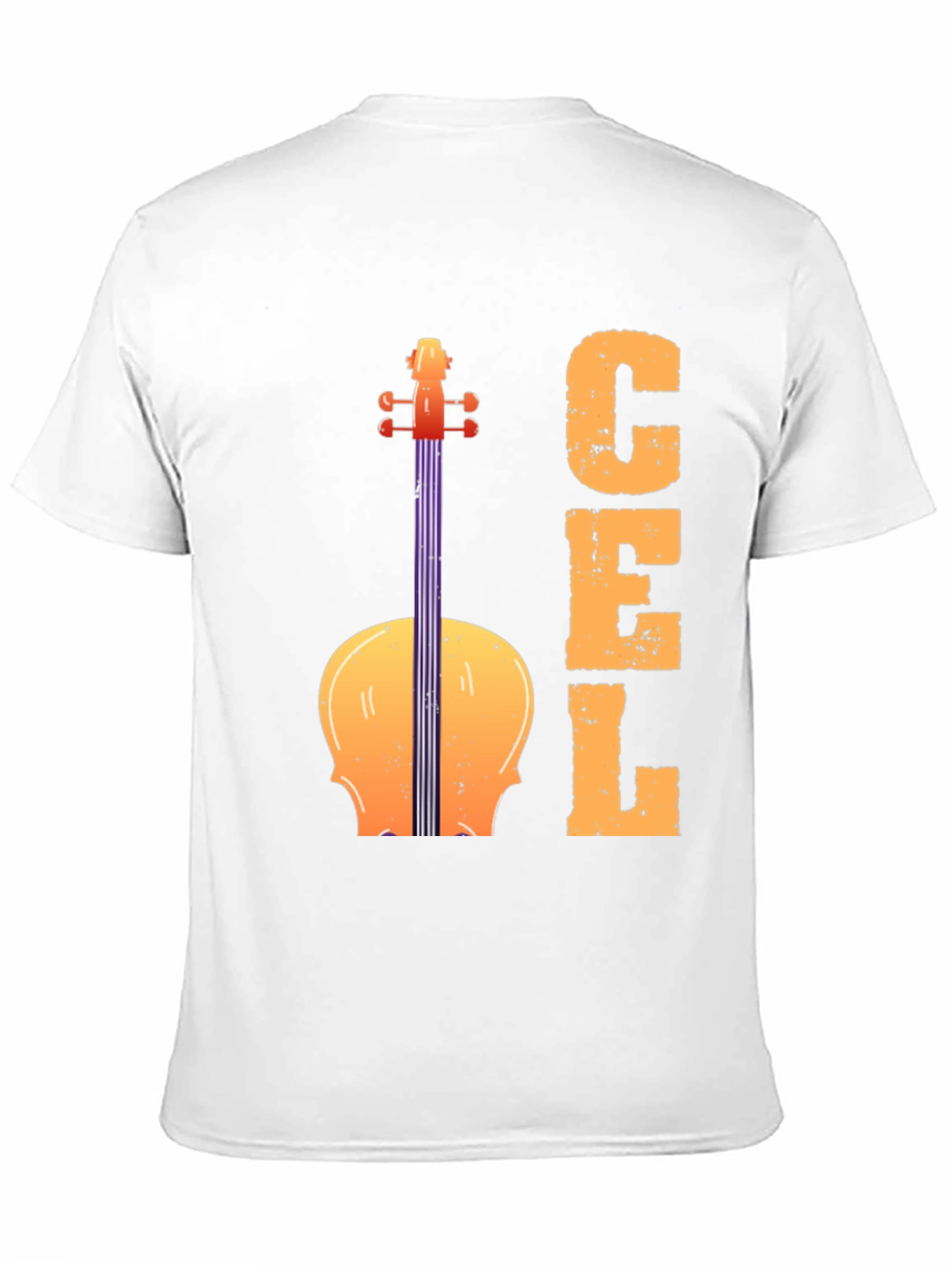 Black Cello Graphic Tee - Musical Instrument T-Shirt view 11