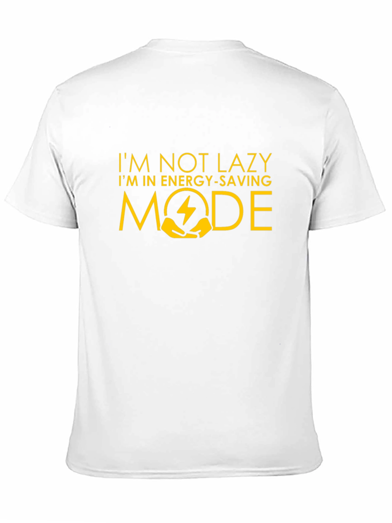 Black Energy Saving Mode Graphic T-Shirt view 11