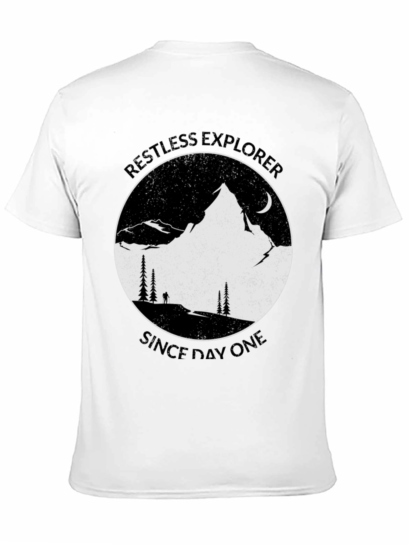 Black Restless Explorer Graphic Tee - Adventure Awaits! view 11