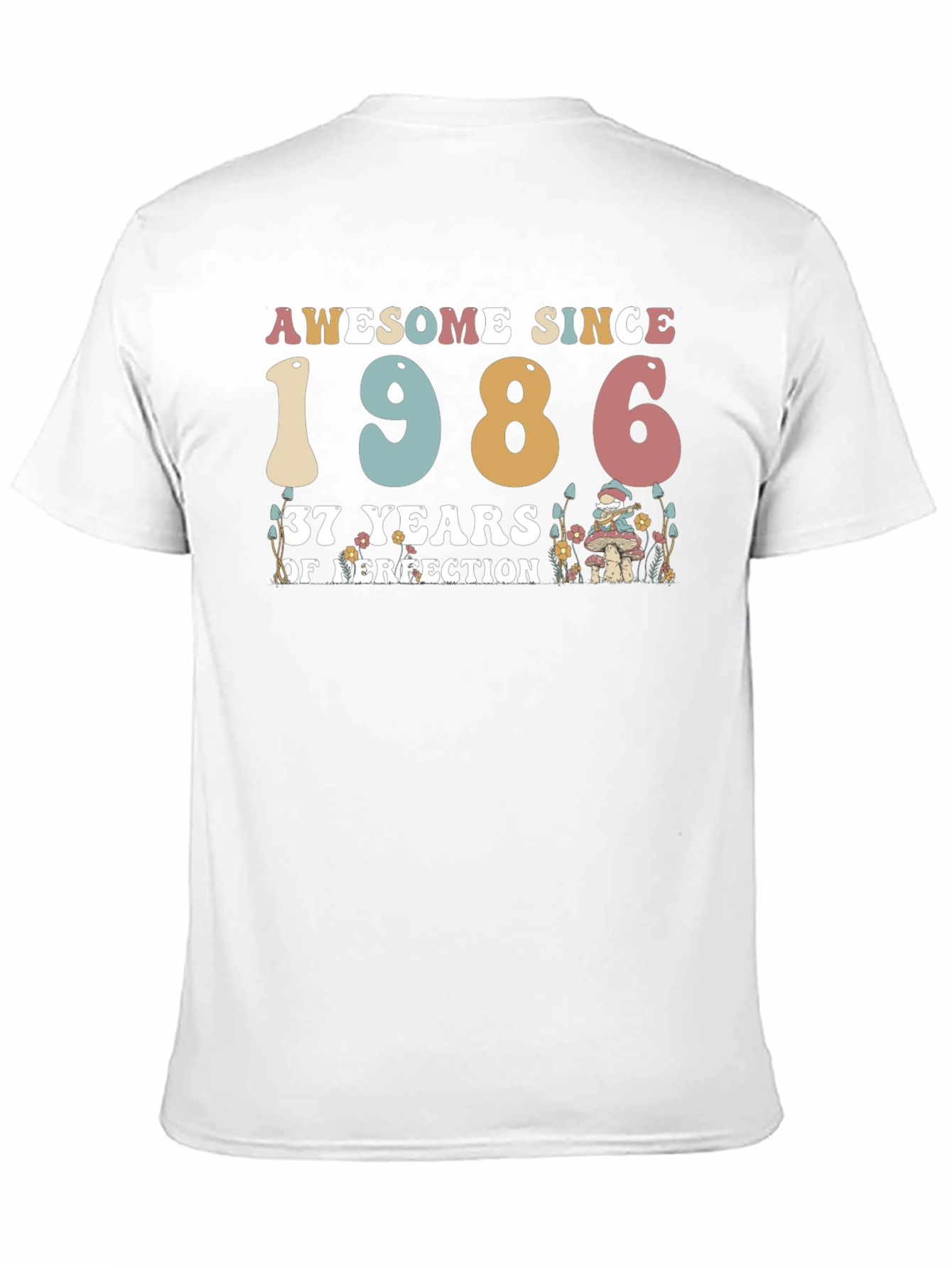 Black Awesome Since 1986 - 37th Birthday T-Shirt view 11