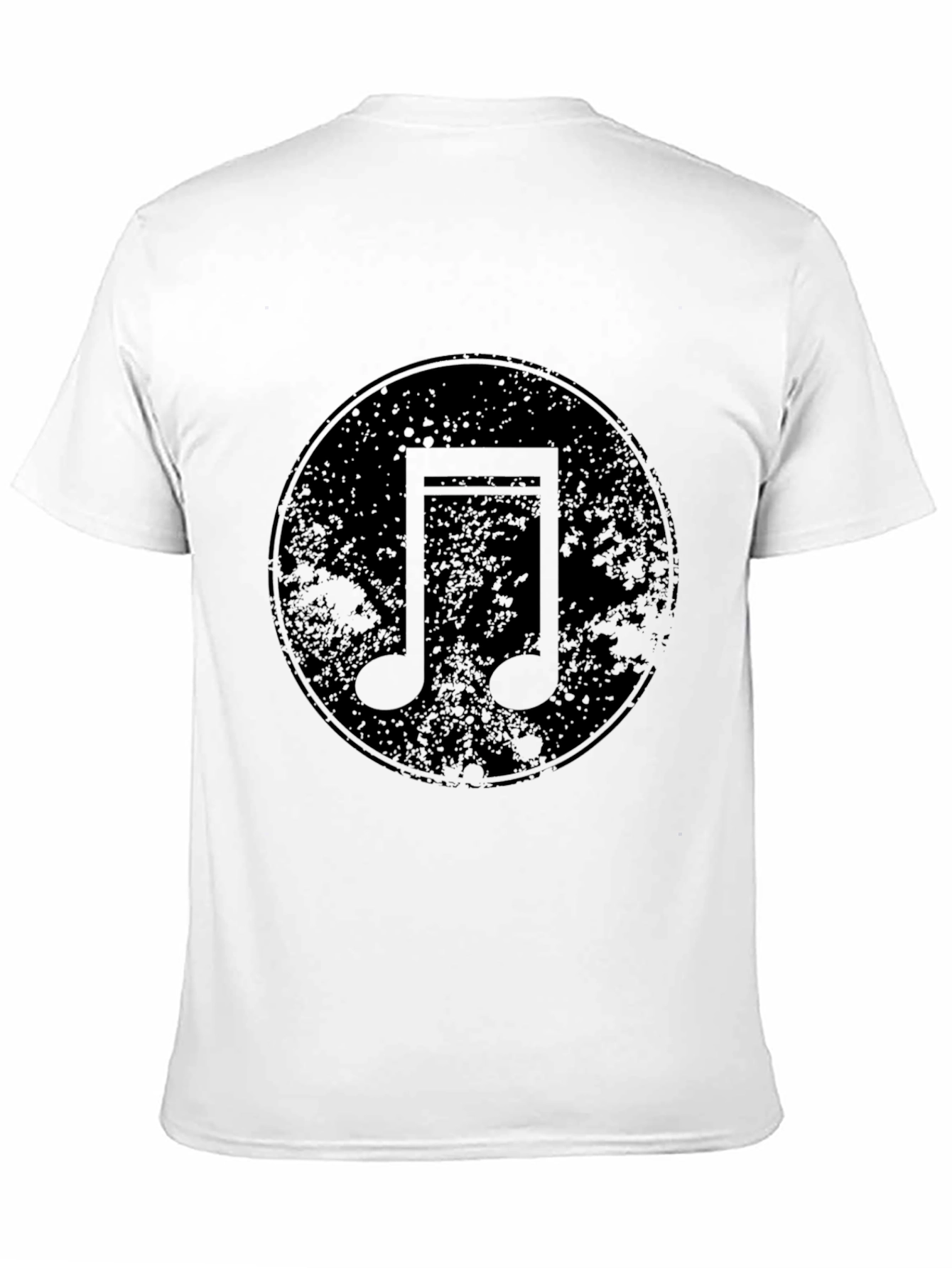 Black Music Note Graphic Black T-Shirt view 11