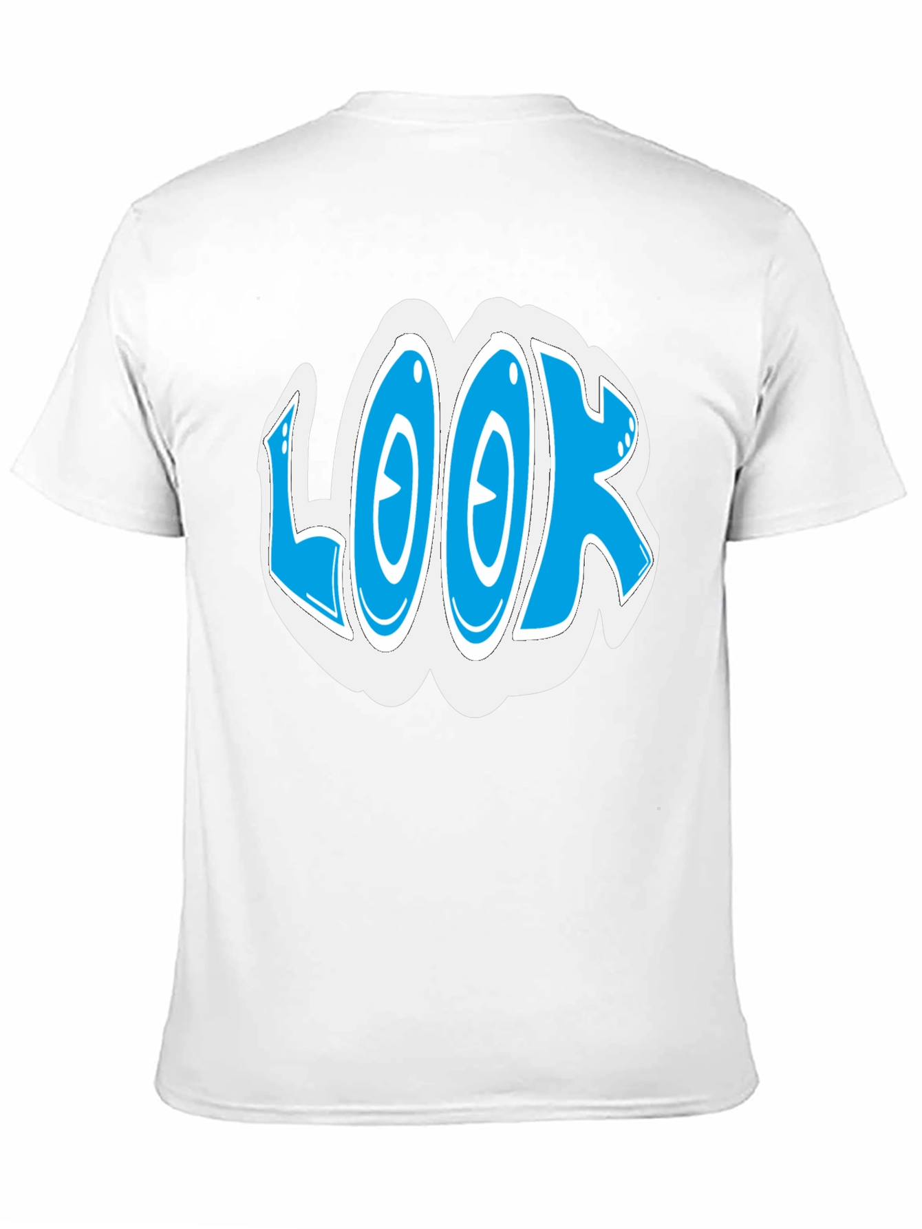 Black Look Graphic Black Cotton T-Shirt view 11