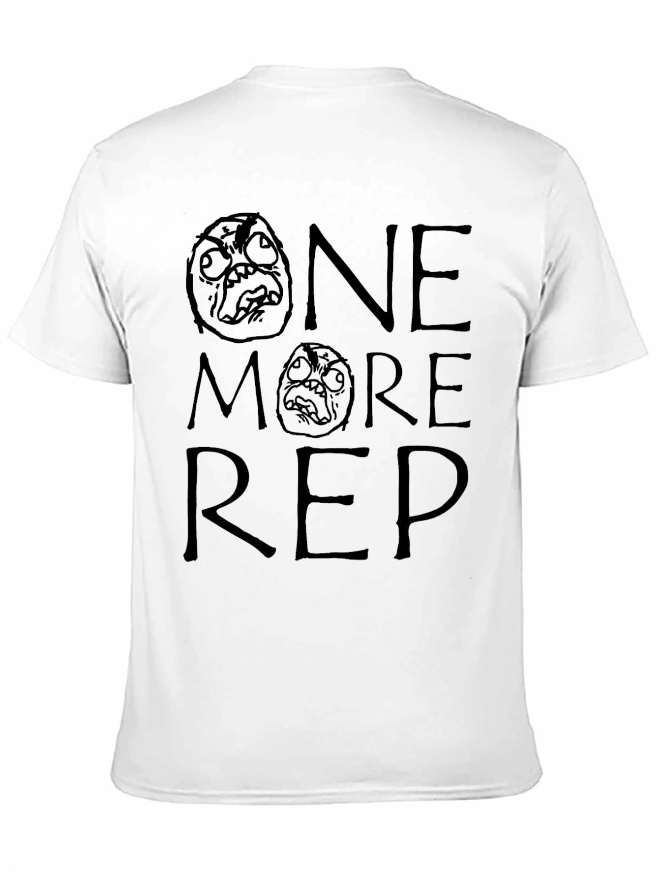 Black One More Rep Black T-Shirt Workout Gym Motivation view 11