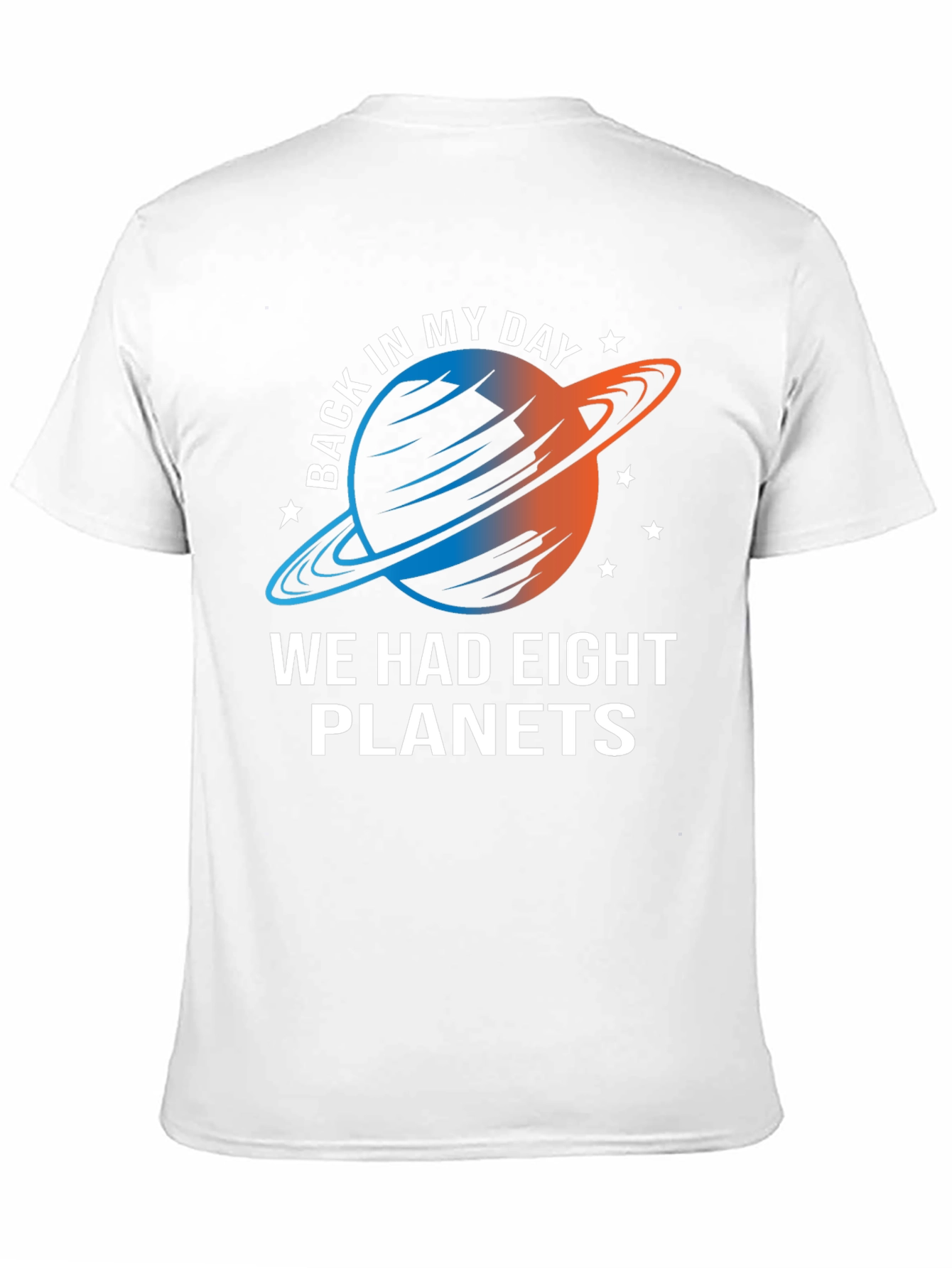 Black Eight Planets T-Shirt - Retro Space Tee view 11
