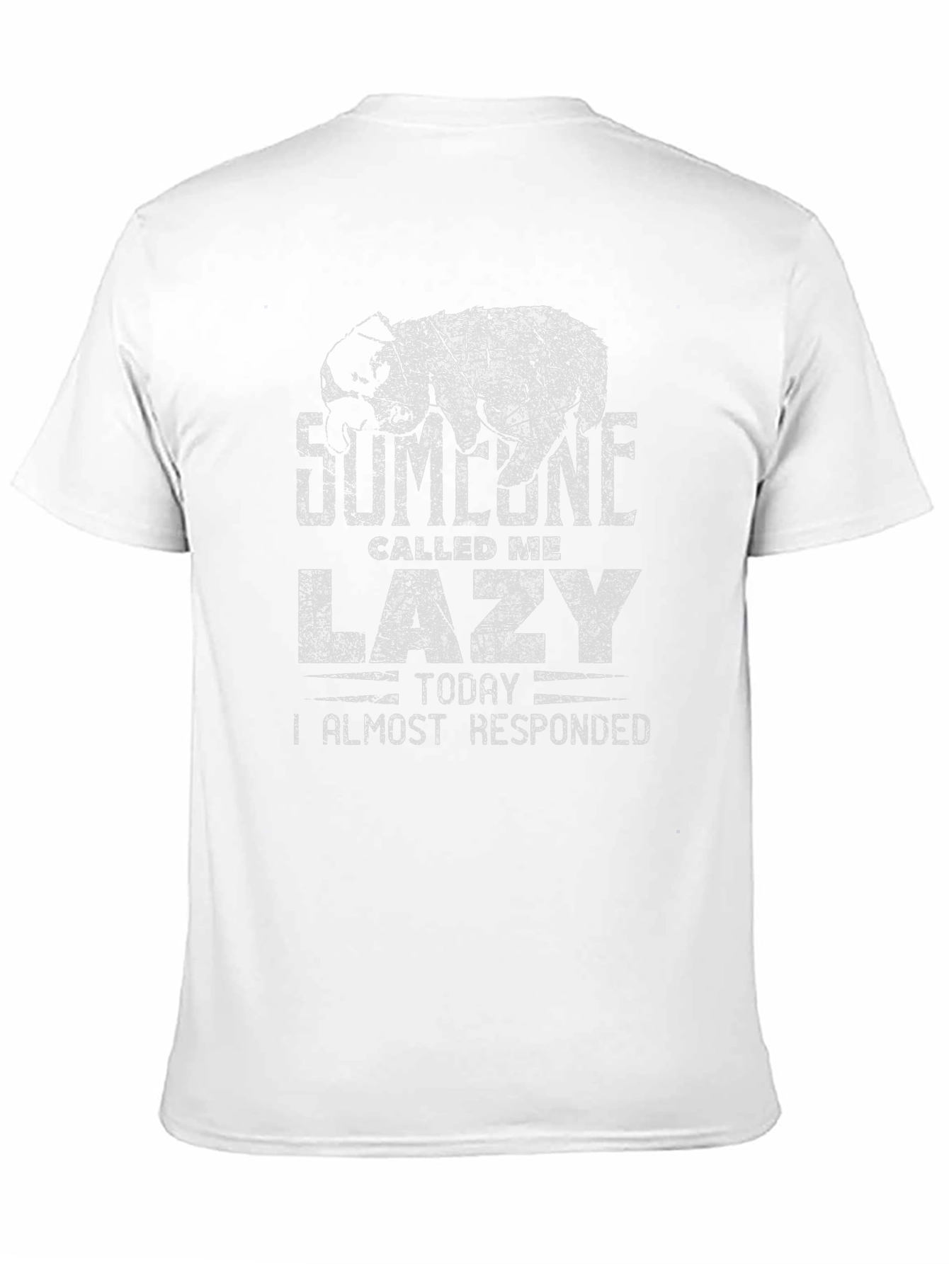Black Funny Lazy Sloth T-Shirt - Someone Called Me Lazy view 11