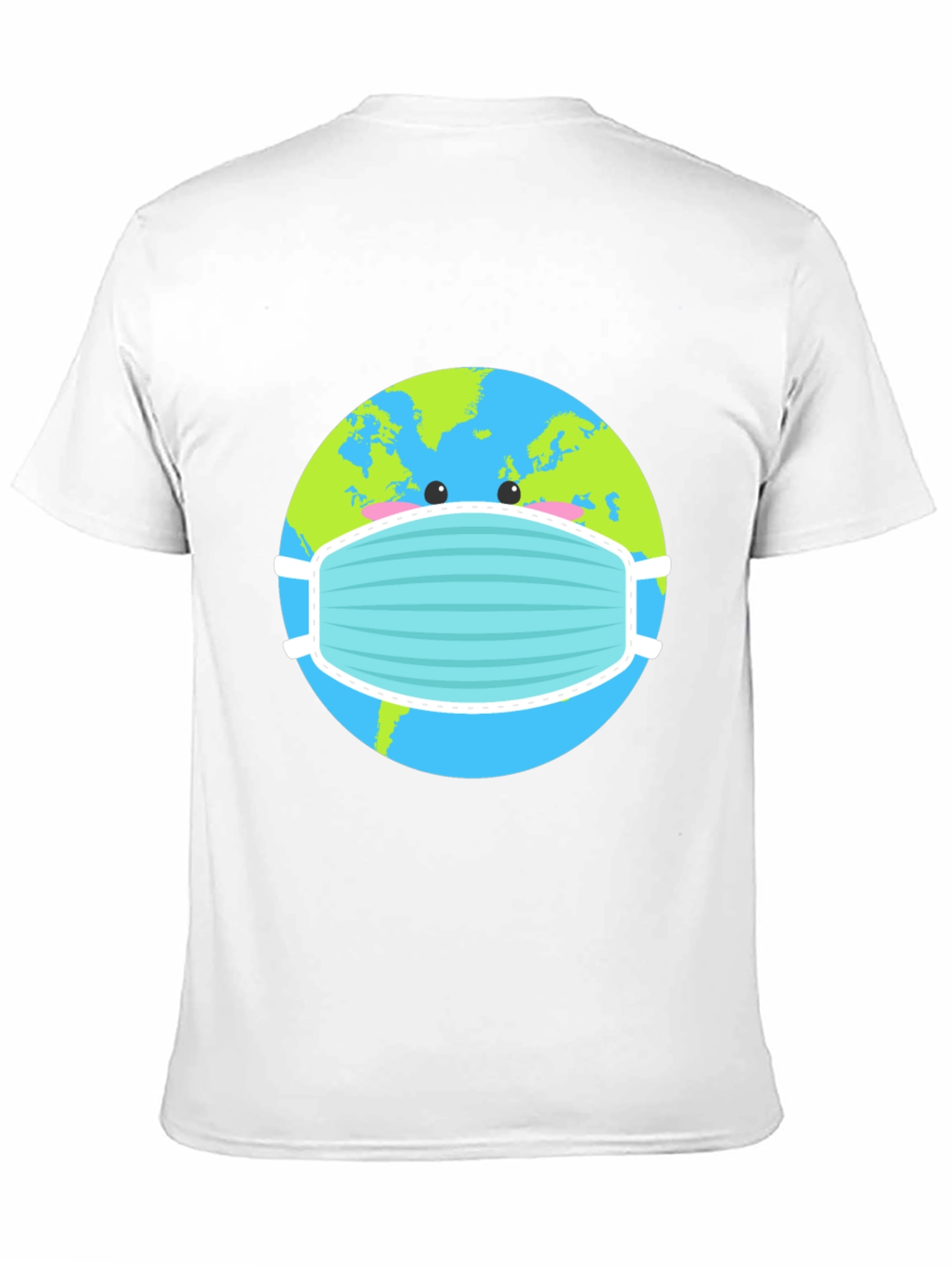 Earth with Mask Graphic Tee - Protect the Planet! - 11