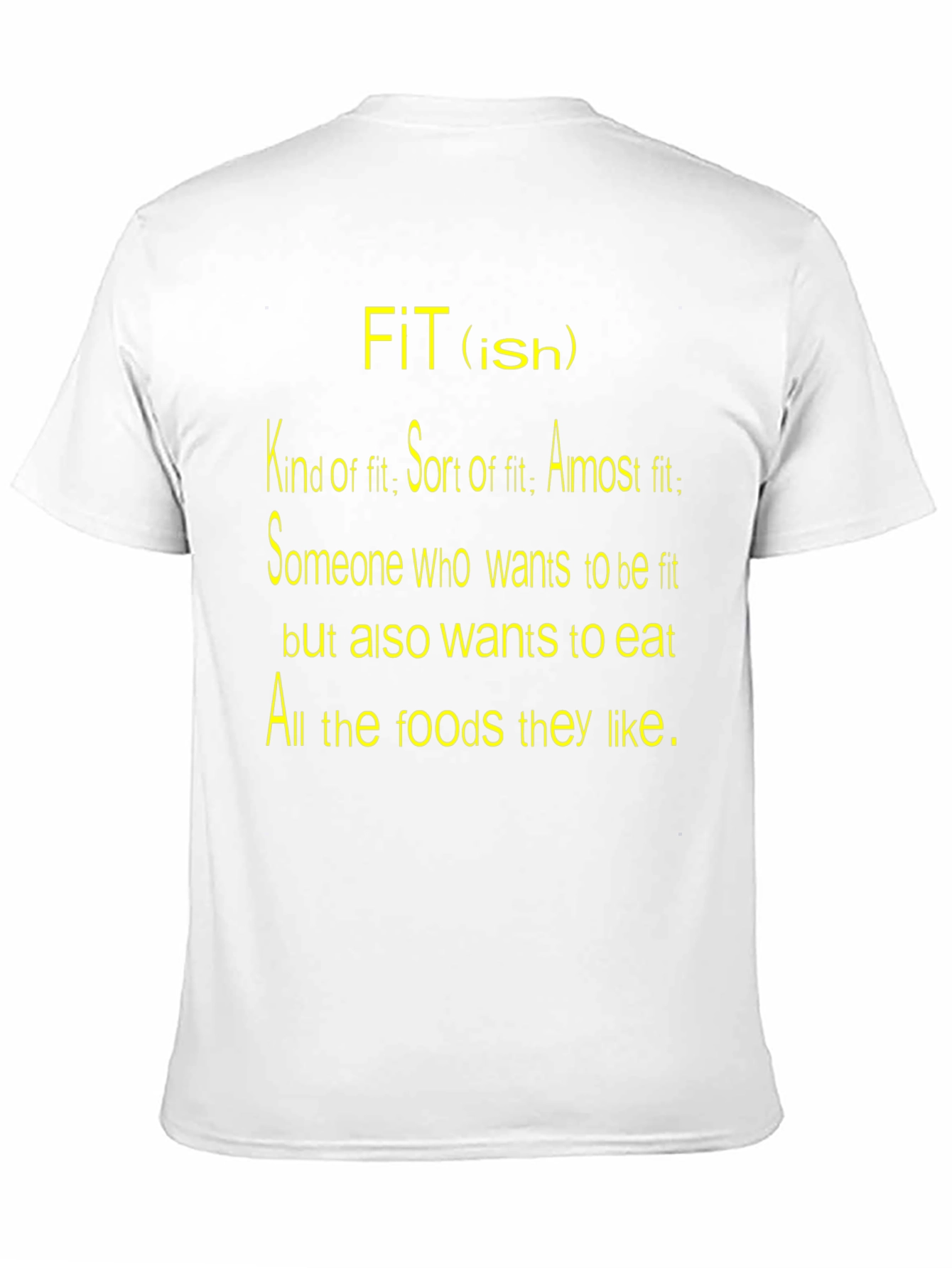 Black Funny "Fit(ish)" Graphic T-Shirt view 11