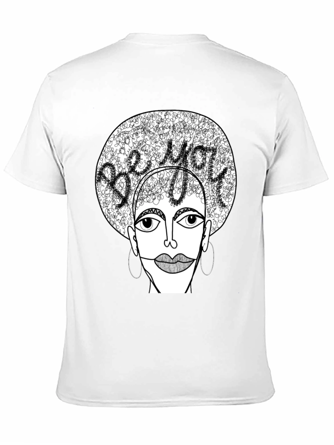 Black Be You Graphic Tee - Unique Artistic Design view 11
