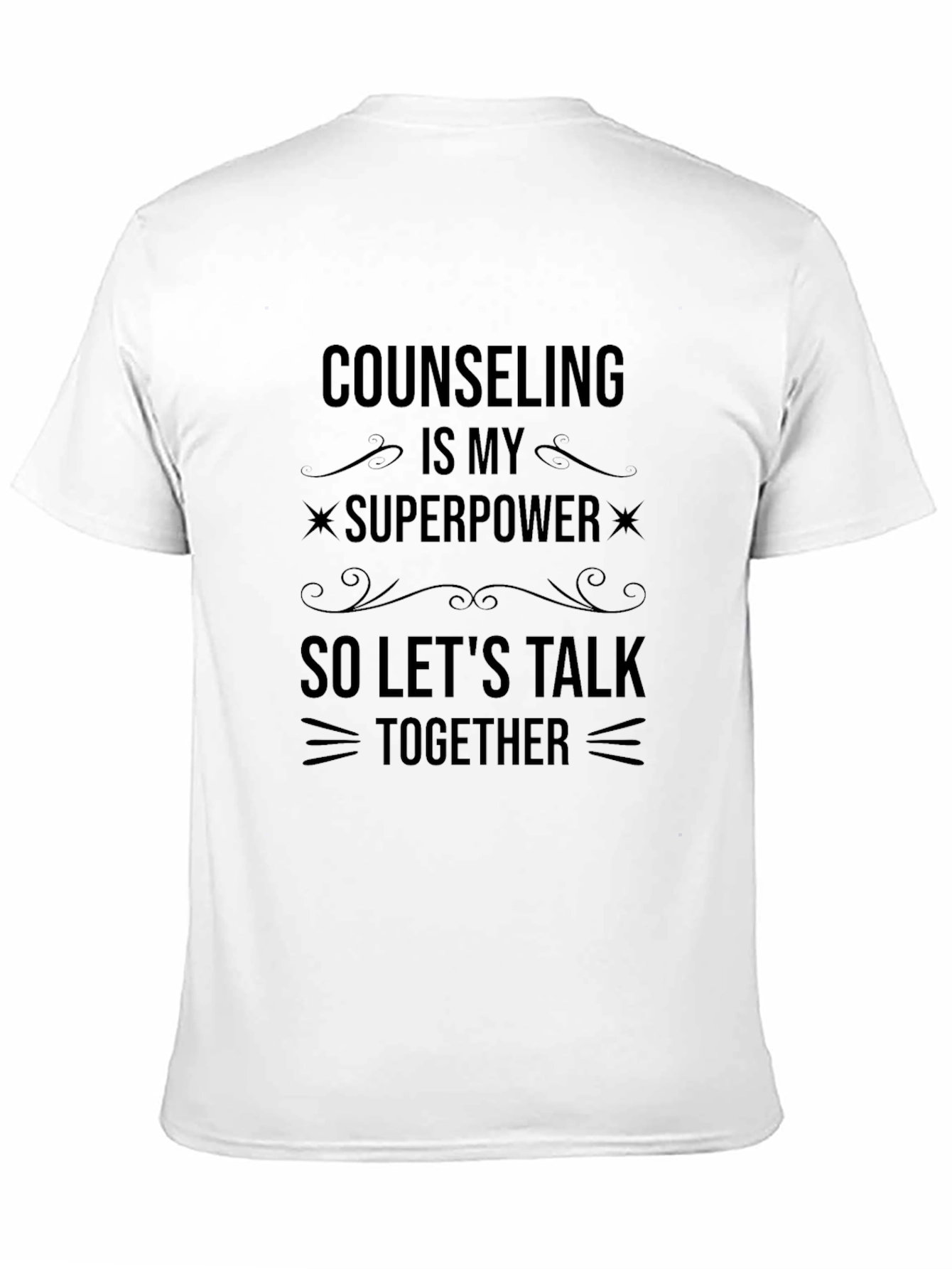 Black Counseling is My Superpower T-Shirt - Black view 11