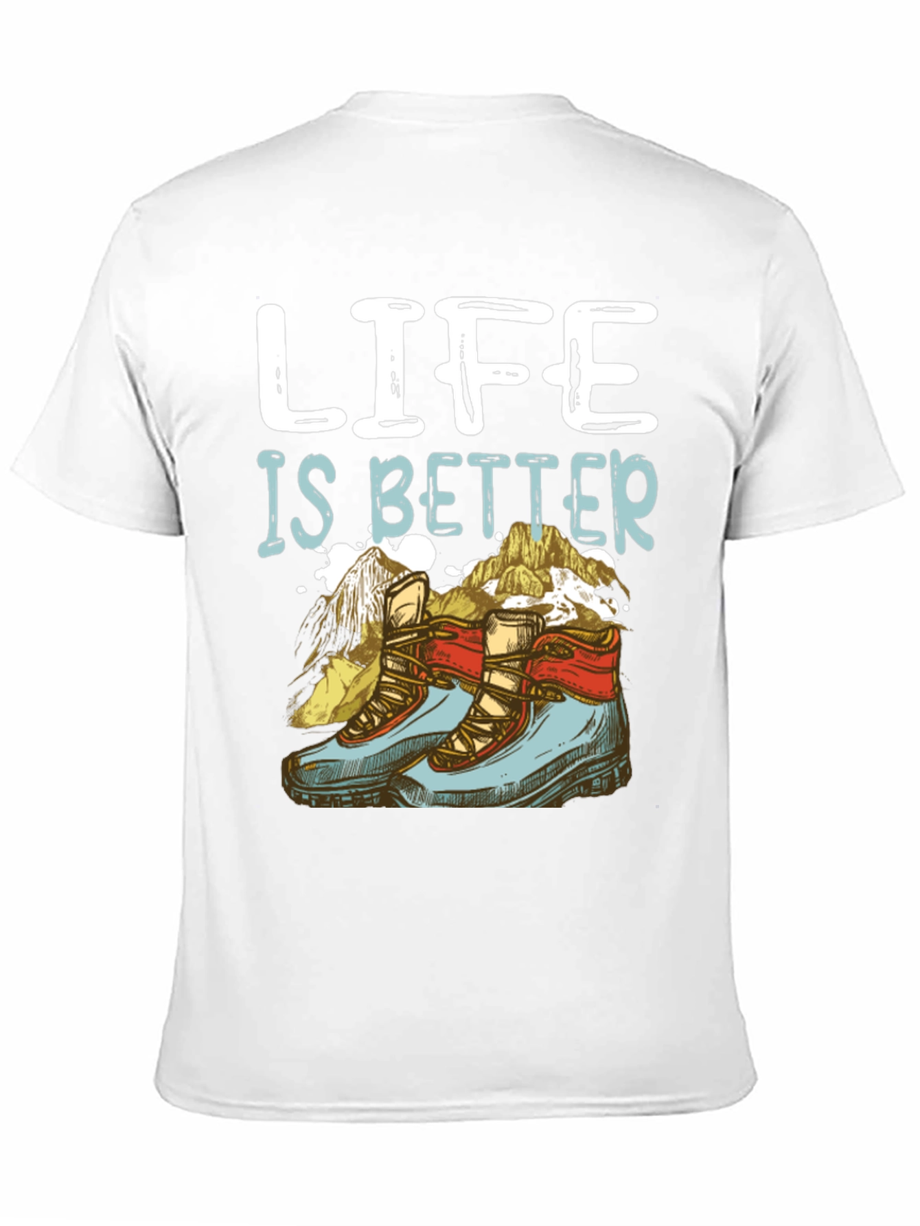 Black Life Is Better Hiking T-Shirt view 11