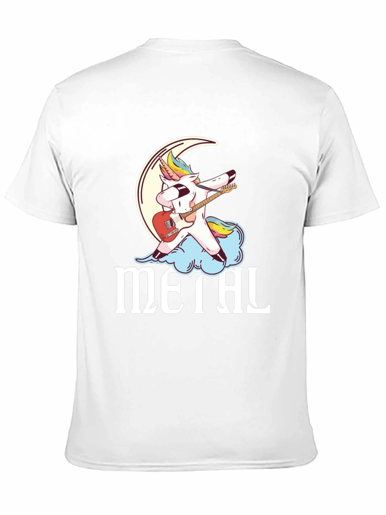 Black Unicorn Metal Dab T-Shirt - Rock On! view 11
