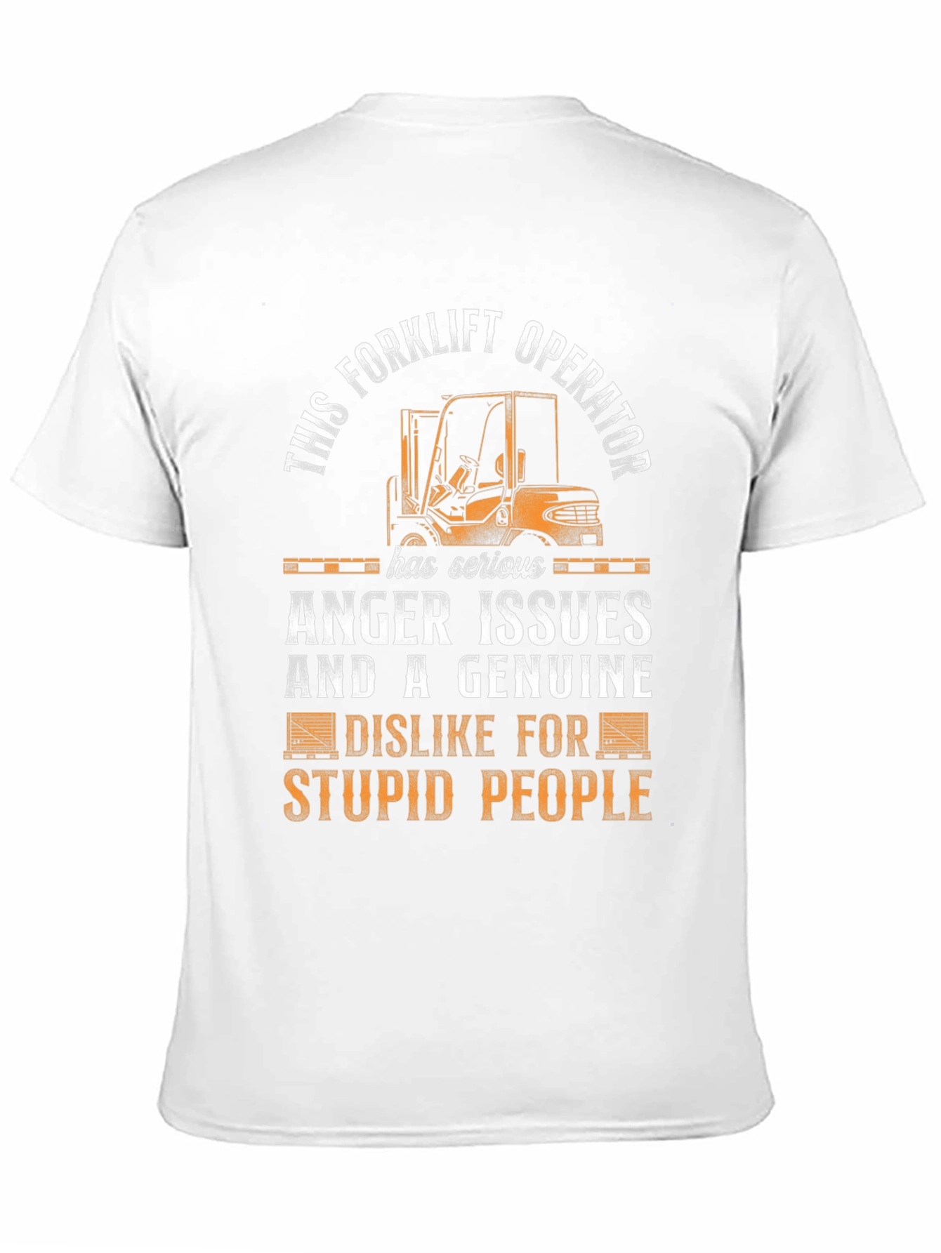 Black Forklift Operator Anger Issues T-Shirt view 11