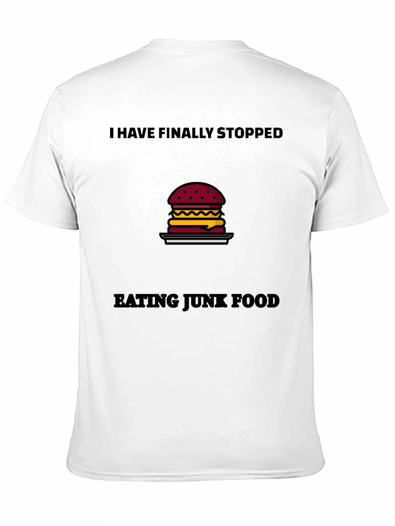 Black Funny Diet T-Shirt: I Have Finally Stopped Eating Junk Food view 11