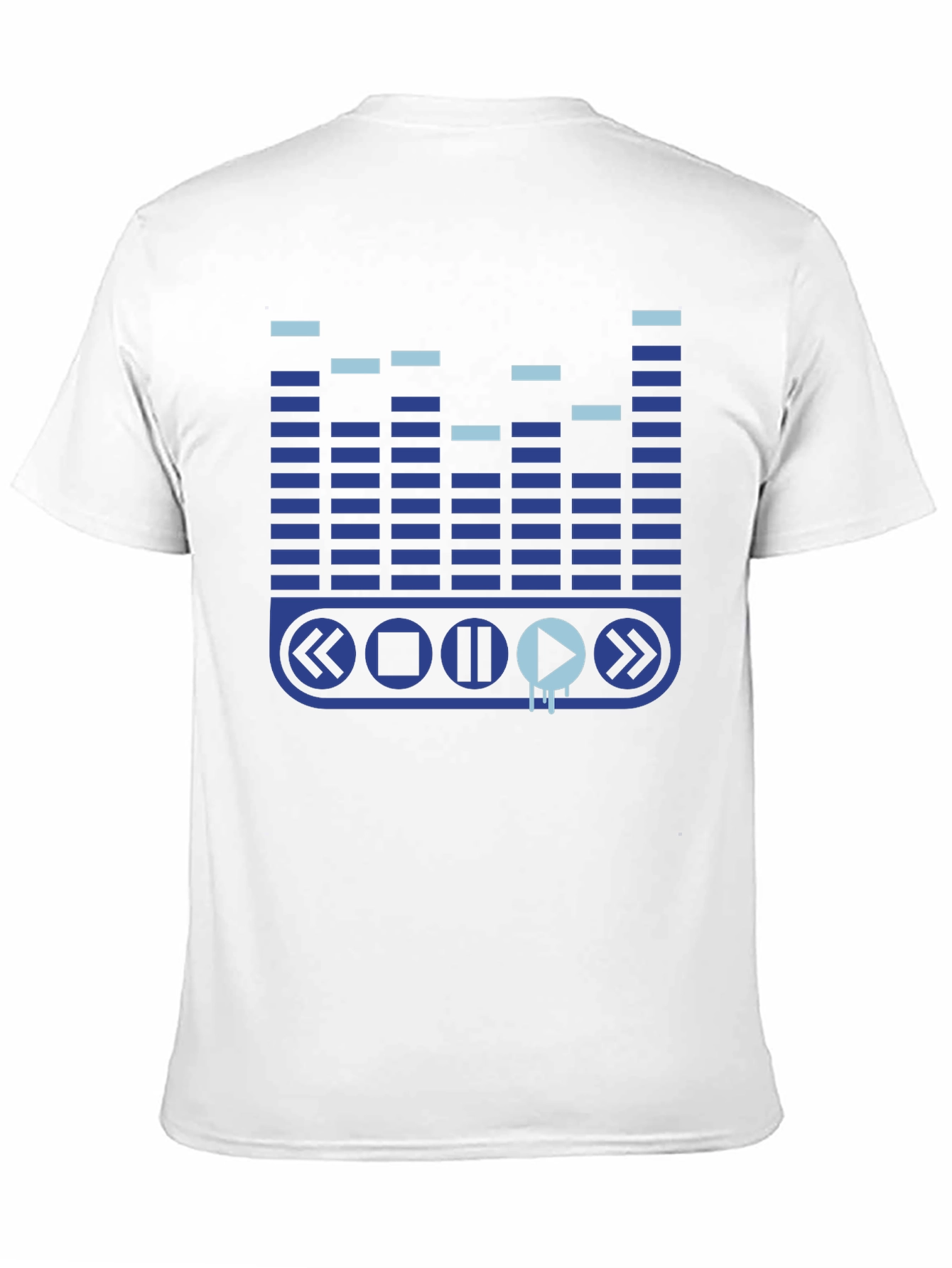 Black Music Equalizer Men's Graphic Tee view 11