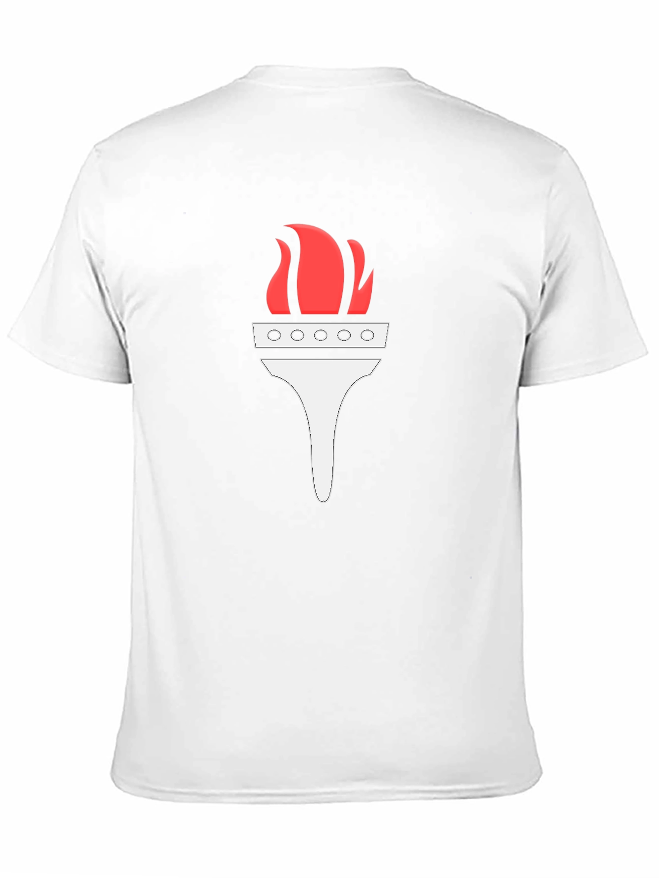 Black Torch Graphic Tee - Black Cotton T-Shirt view 11