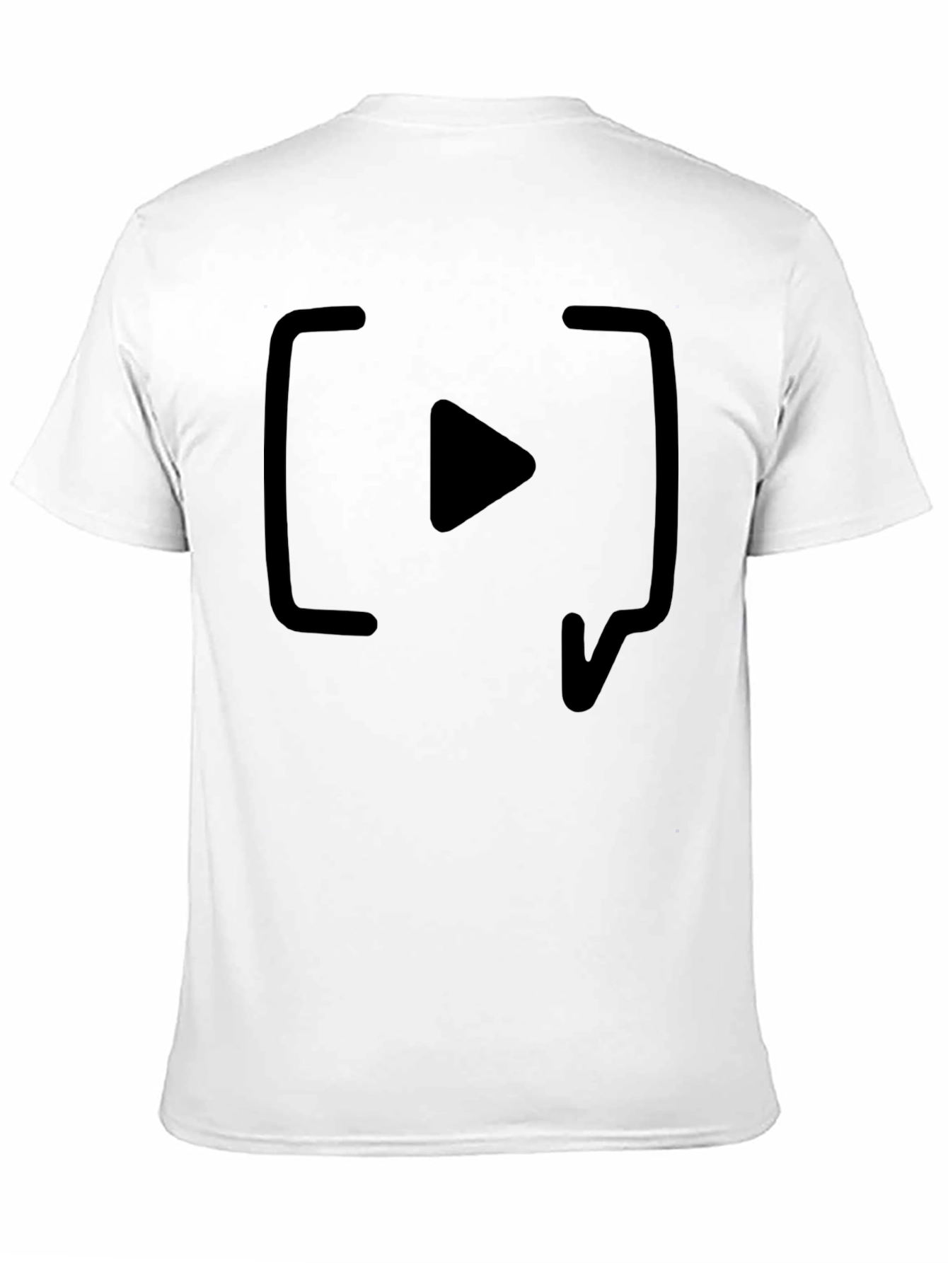 Black Play Icon Black T-Shirt - Stylish & Comfortable view 11