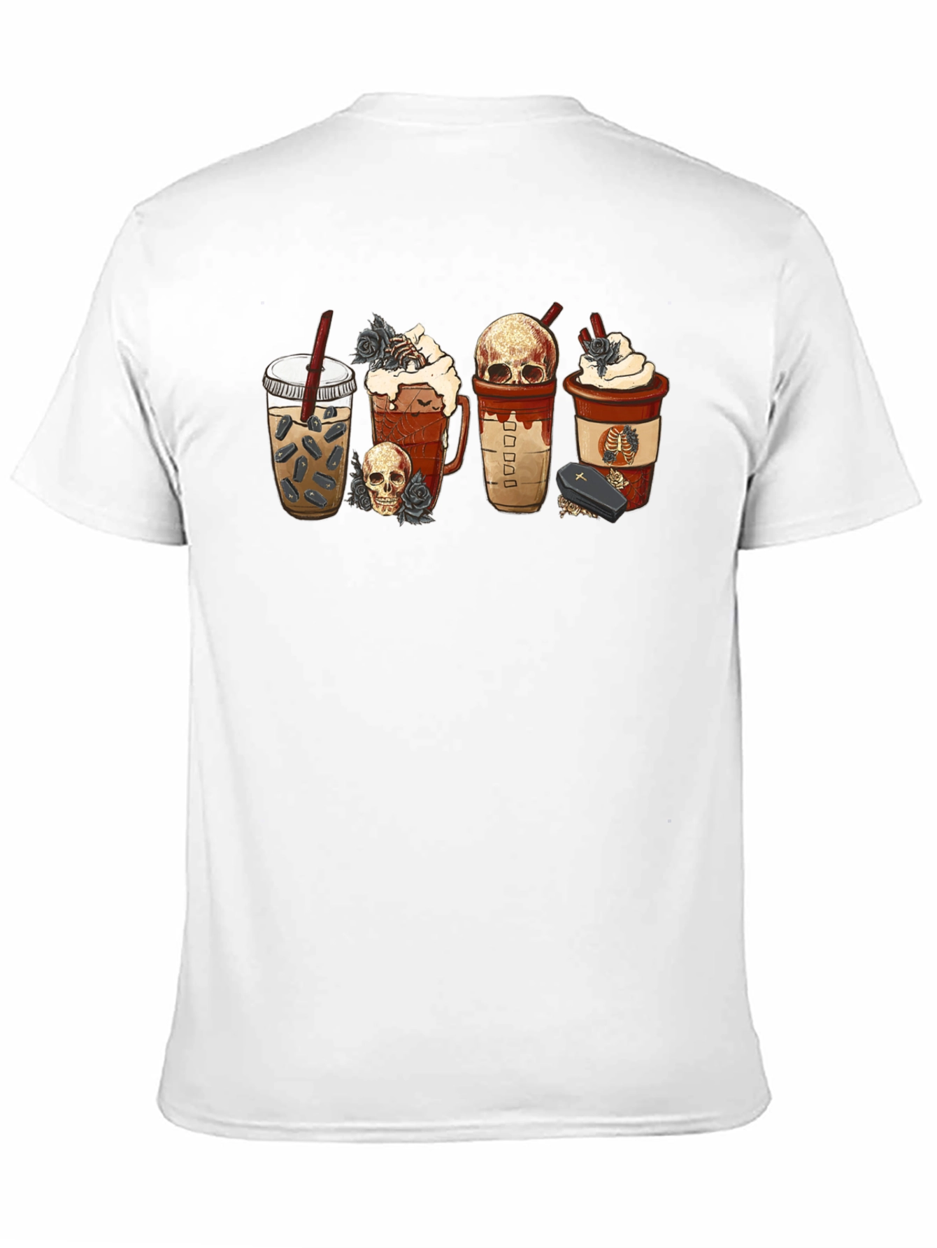 Black Gothic Coffee Lover T-Shirt view 11