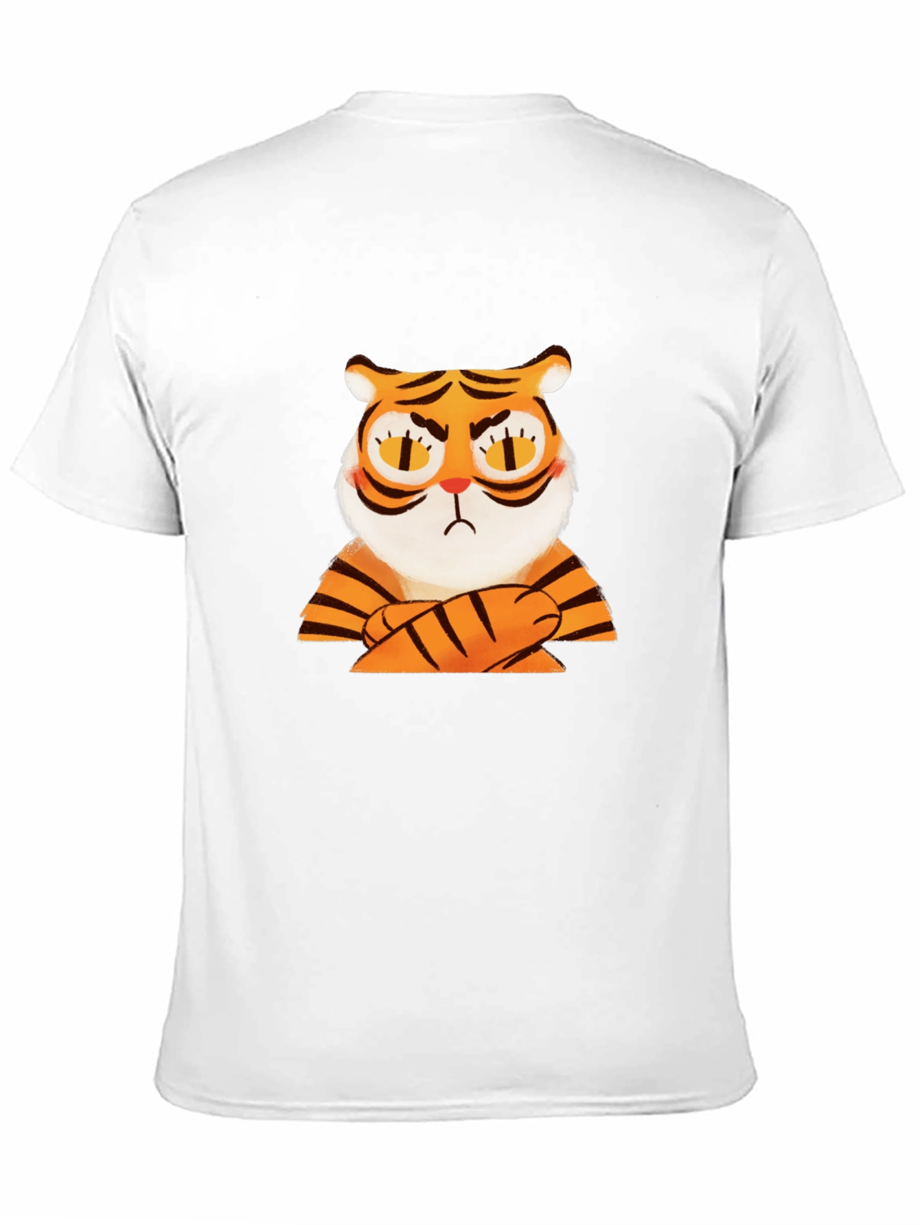 Black Grumpy Tiger Graphic T-Shirt - Black view 11