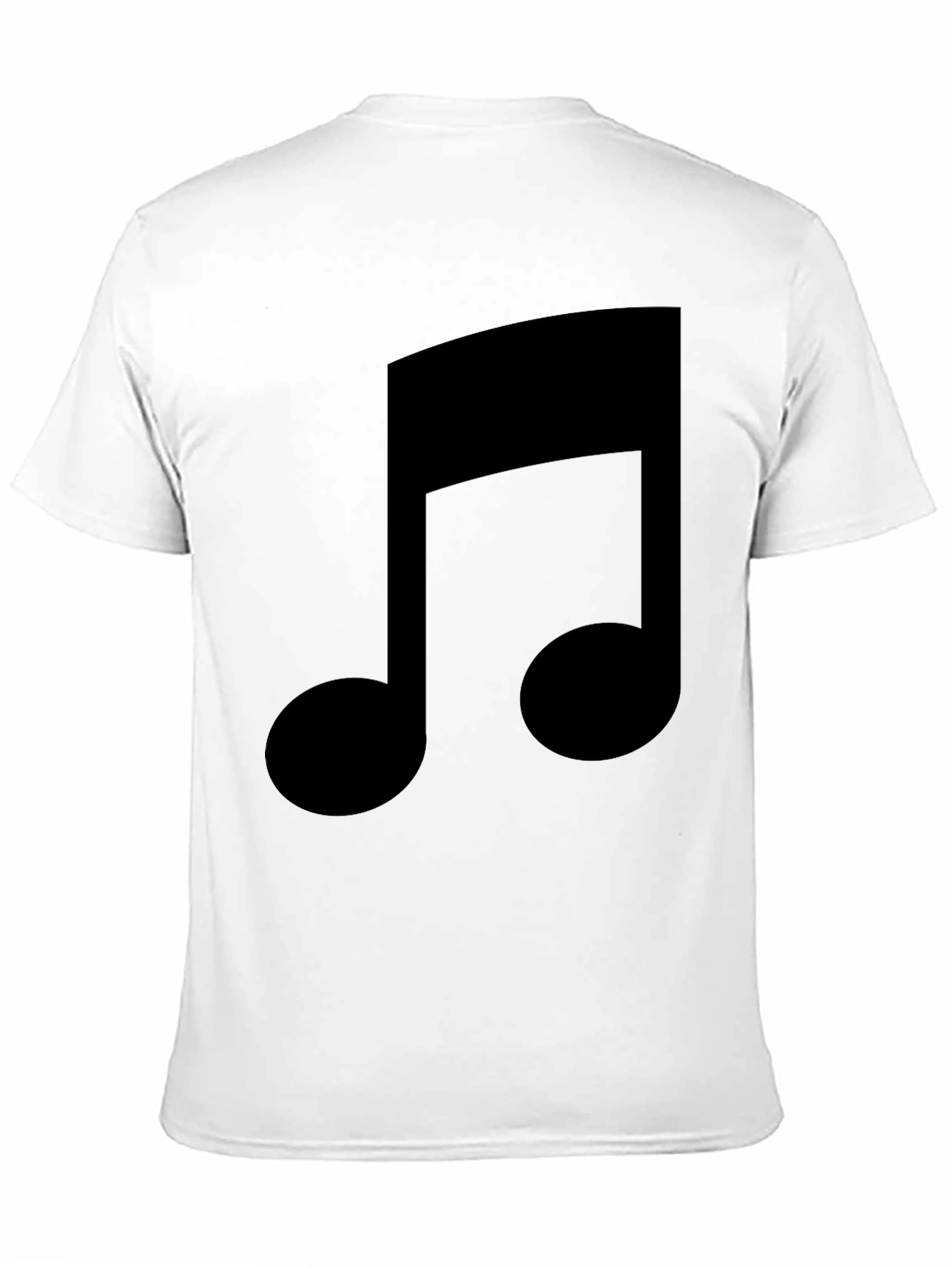 Black Music Note Graphic Tee - Stylish Black T-Shirt view 11