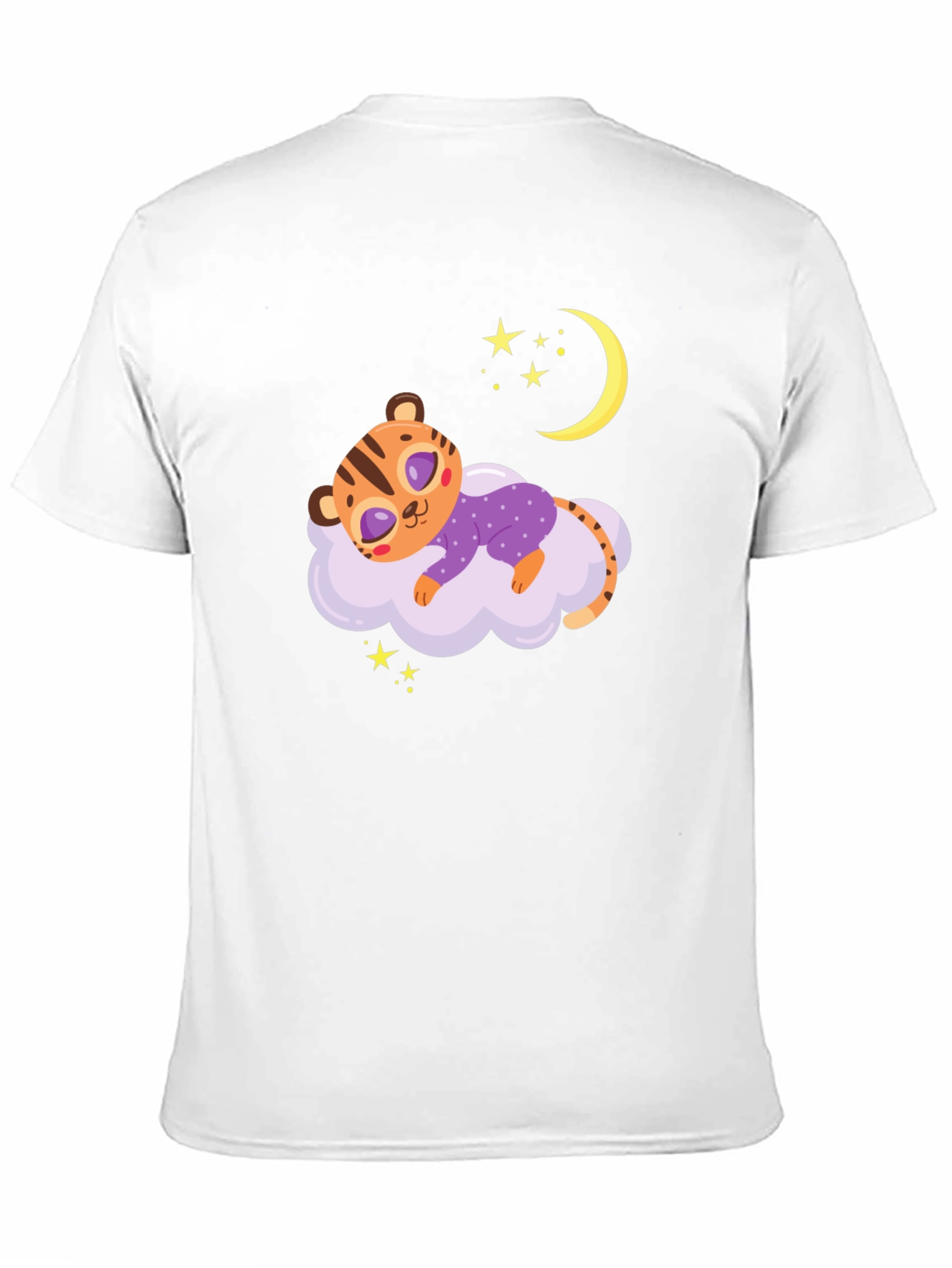 Black Cute Sleeping Tiger Tee view 11
