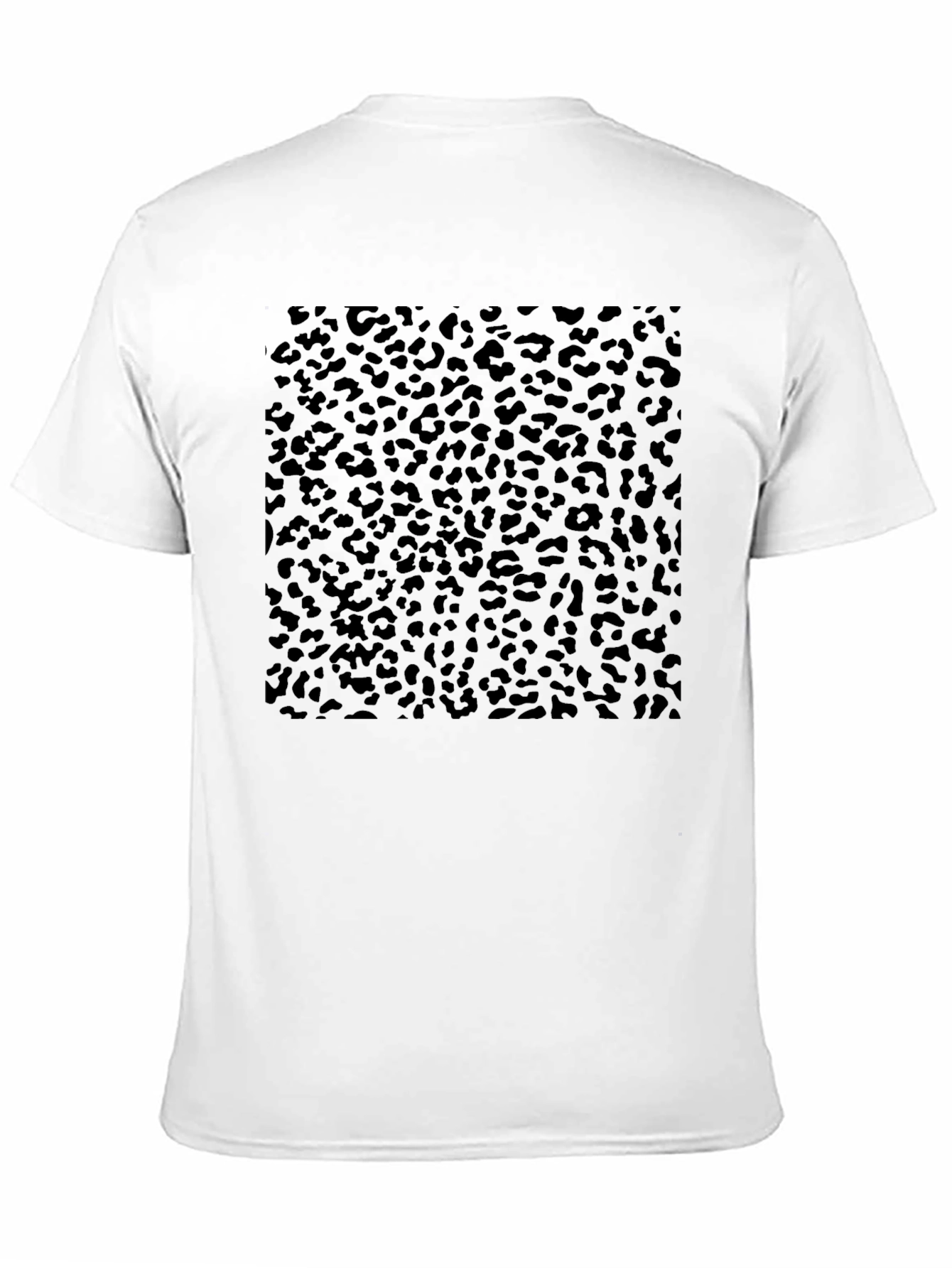 Black Black Leopard Print Crew Neck Tee view 11