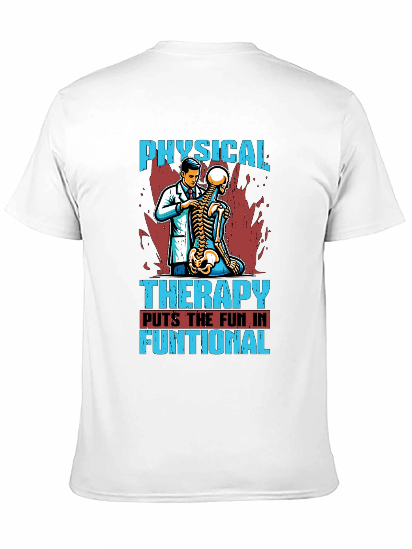 Black Physical Therapy Fun T-Shirt view 11