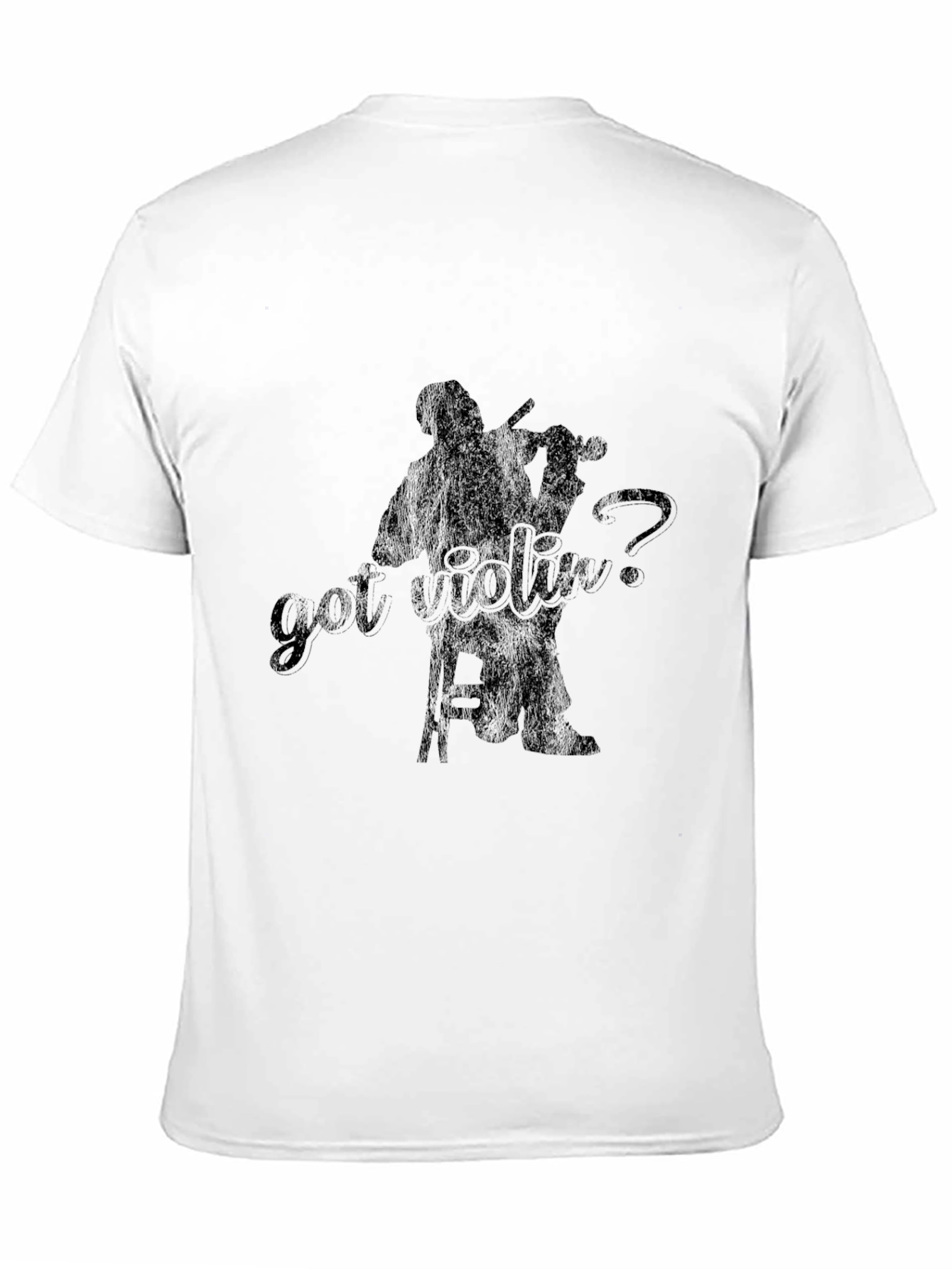 Black Got Violin? Black T-Shirt view 11