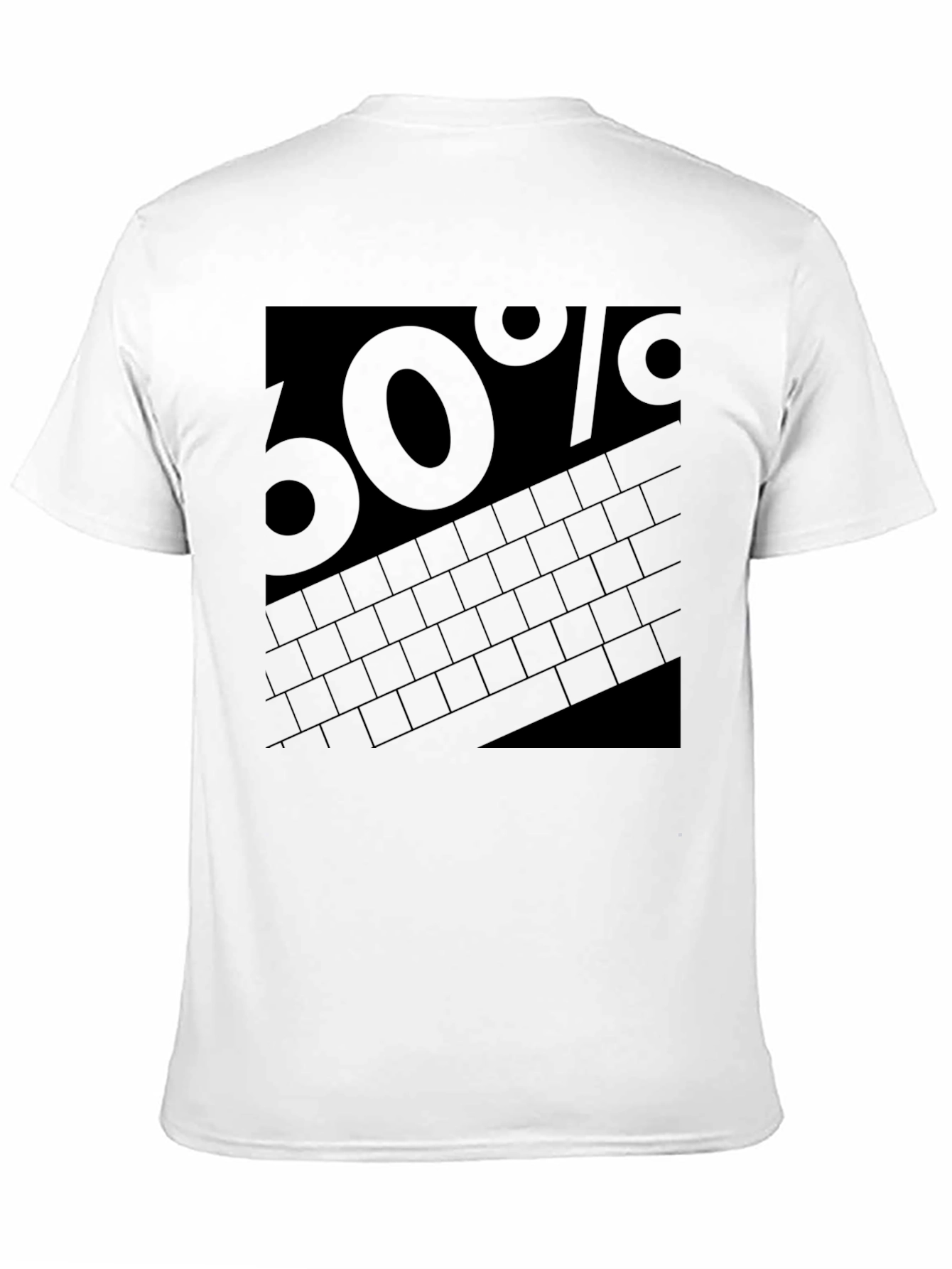 Black Men's Black "60%" Graphic T-Shirt view 11