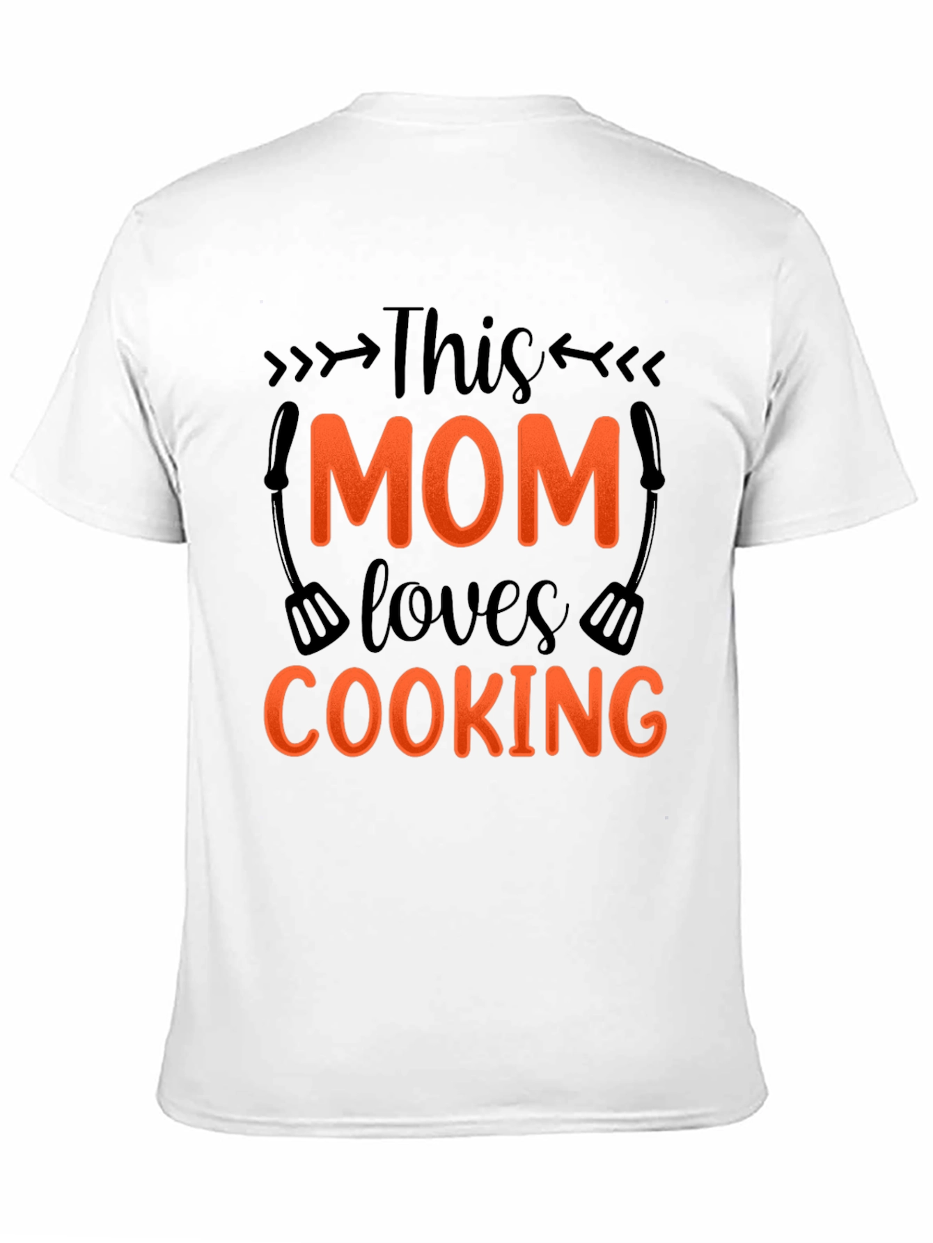 Black This Mom Loves Cooking - Graphic T-Shirt view 11