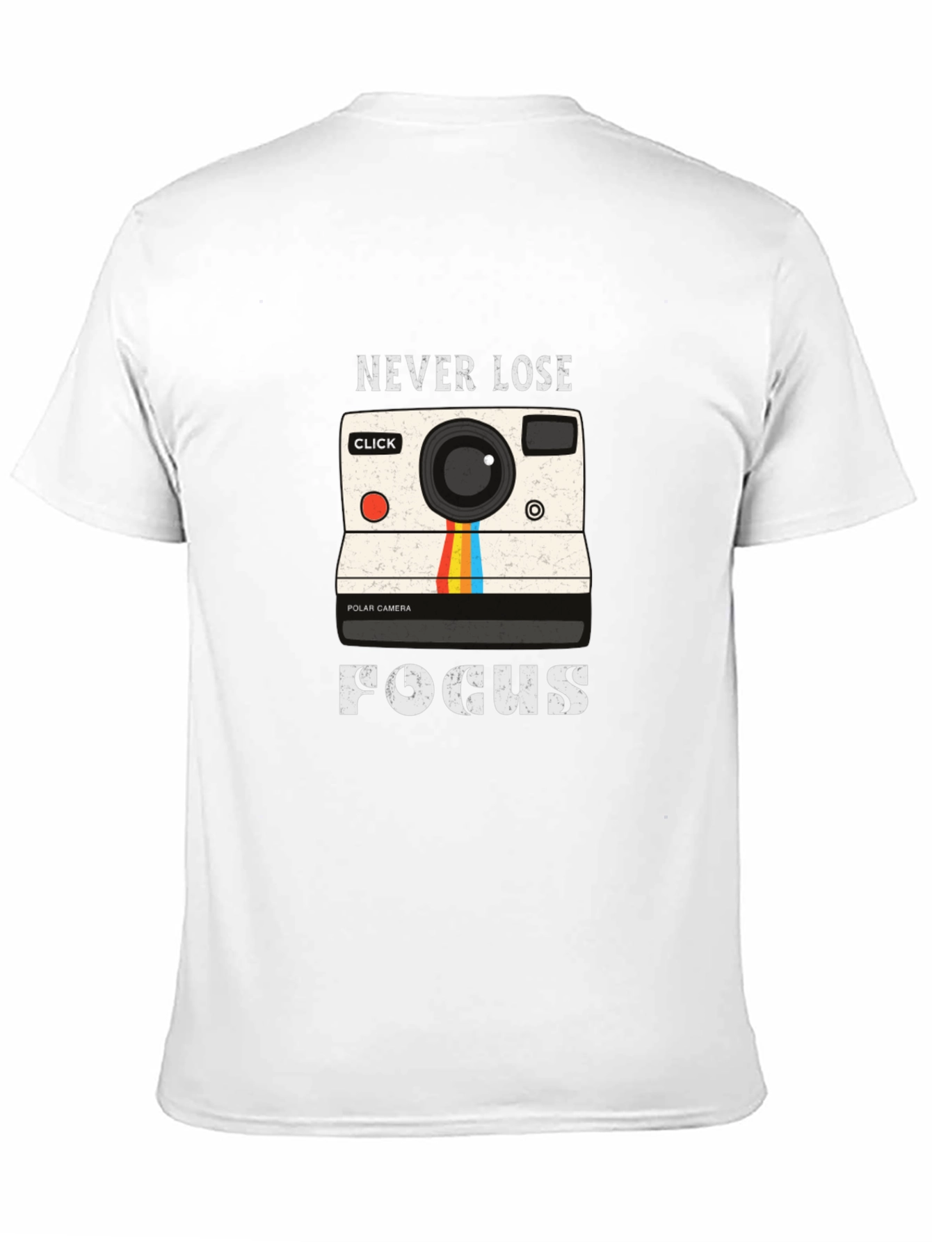 Black Never Lose Focus Camera Graphic Tee view 11