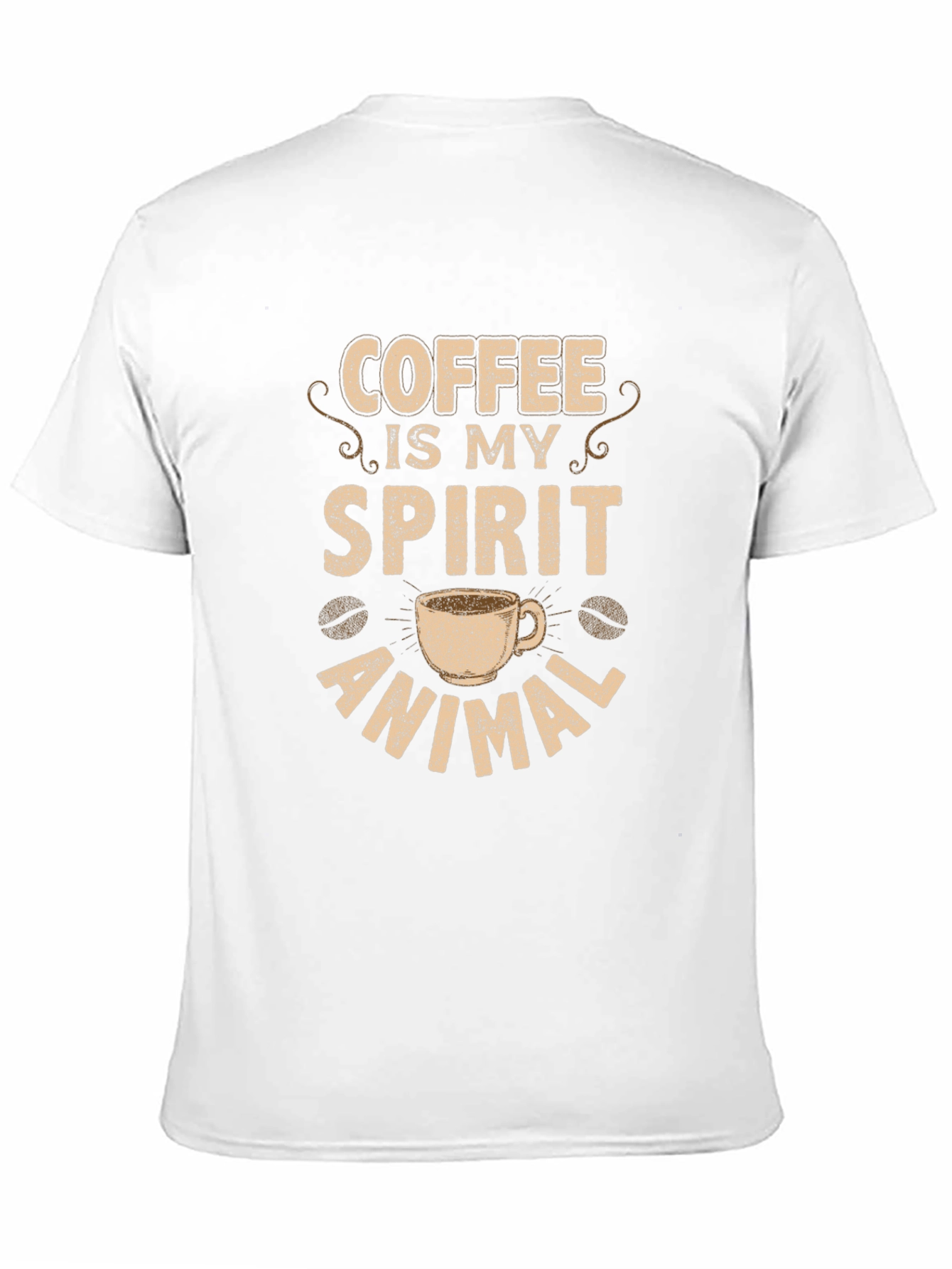 Black Coffee Is My Spirit Animal Black T-Shirt view 11