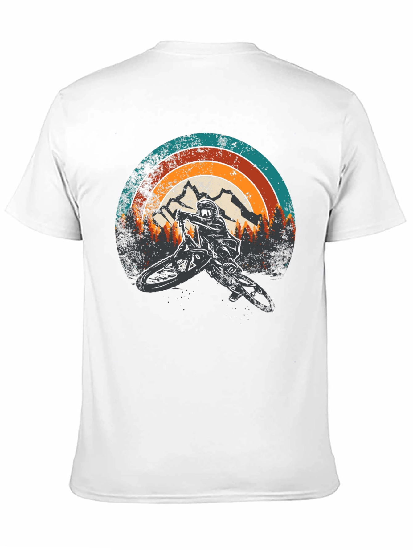 Black Mountain Biker Retro Graphic Tee view 11