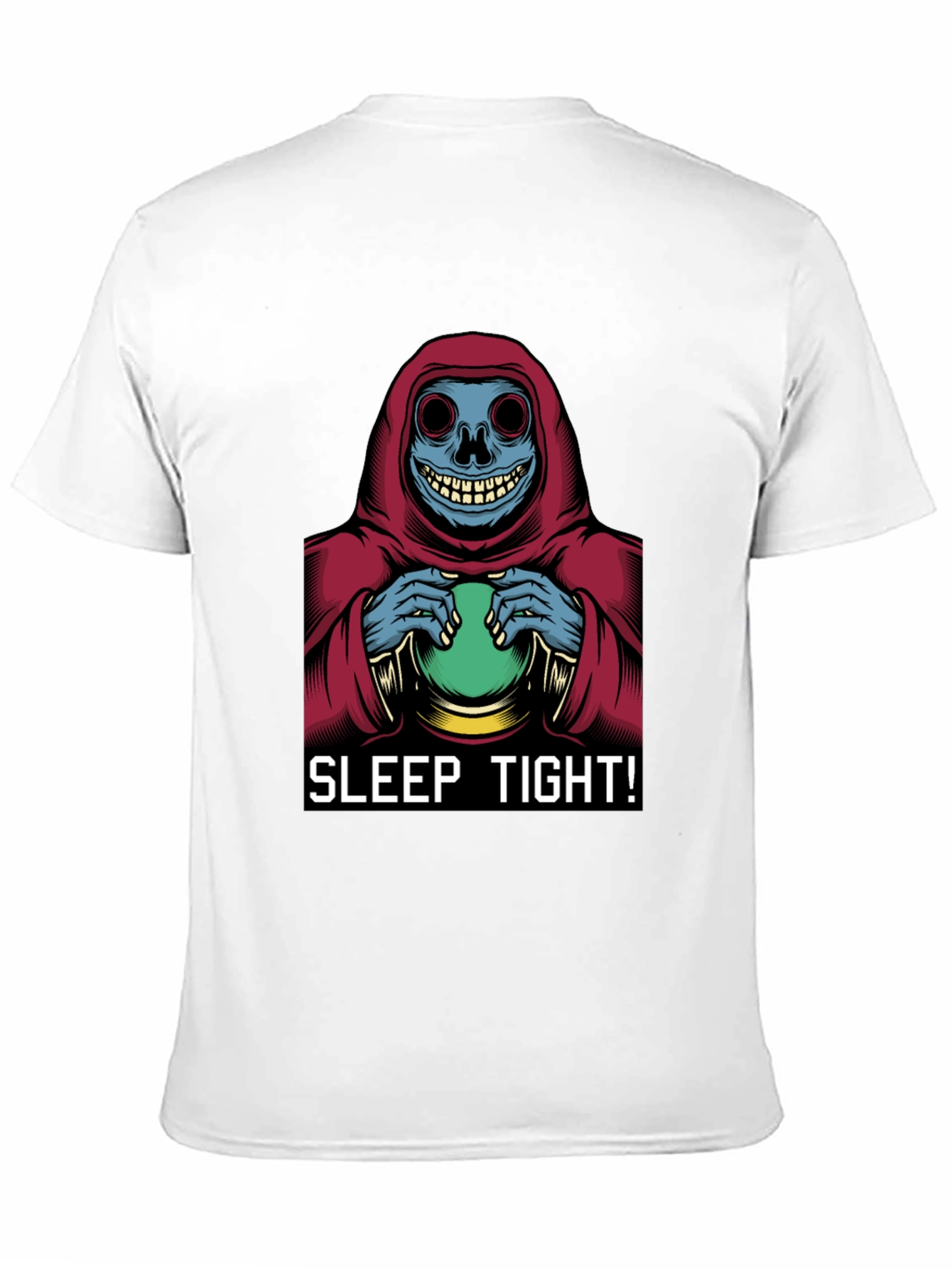 Black Sleep Tight T-Shirt - Grim Reaper Graphic Tee view 11