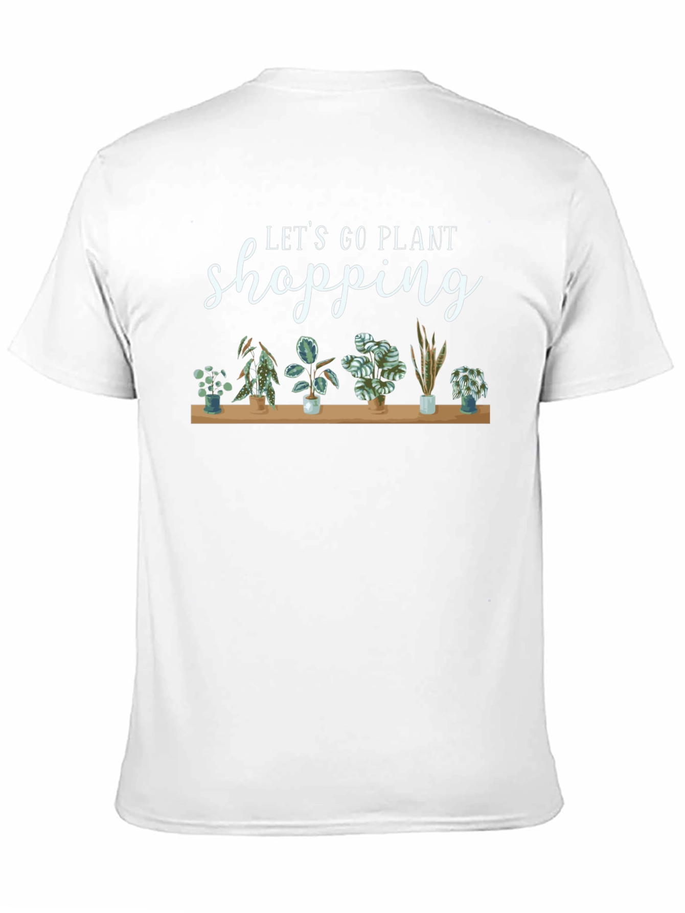 Let's Go Plant Shopping Black T-Shirt - 11