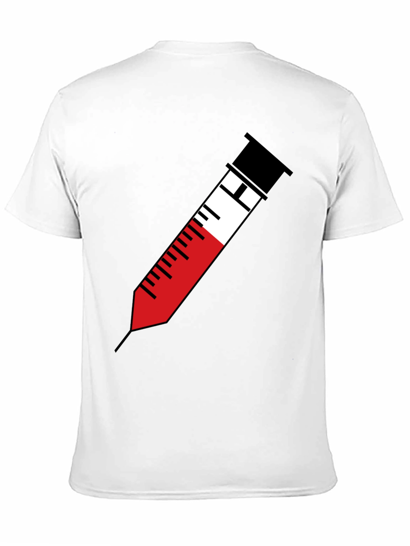 Black Syringe Graphic Tee - Bold Medical Humor T-Shirt view 11