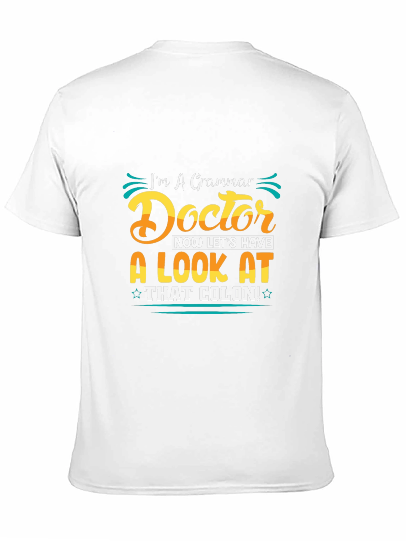 Black Grammar Doctor Funny Graphic T-Shirt view 11
