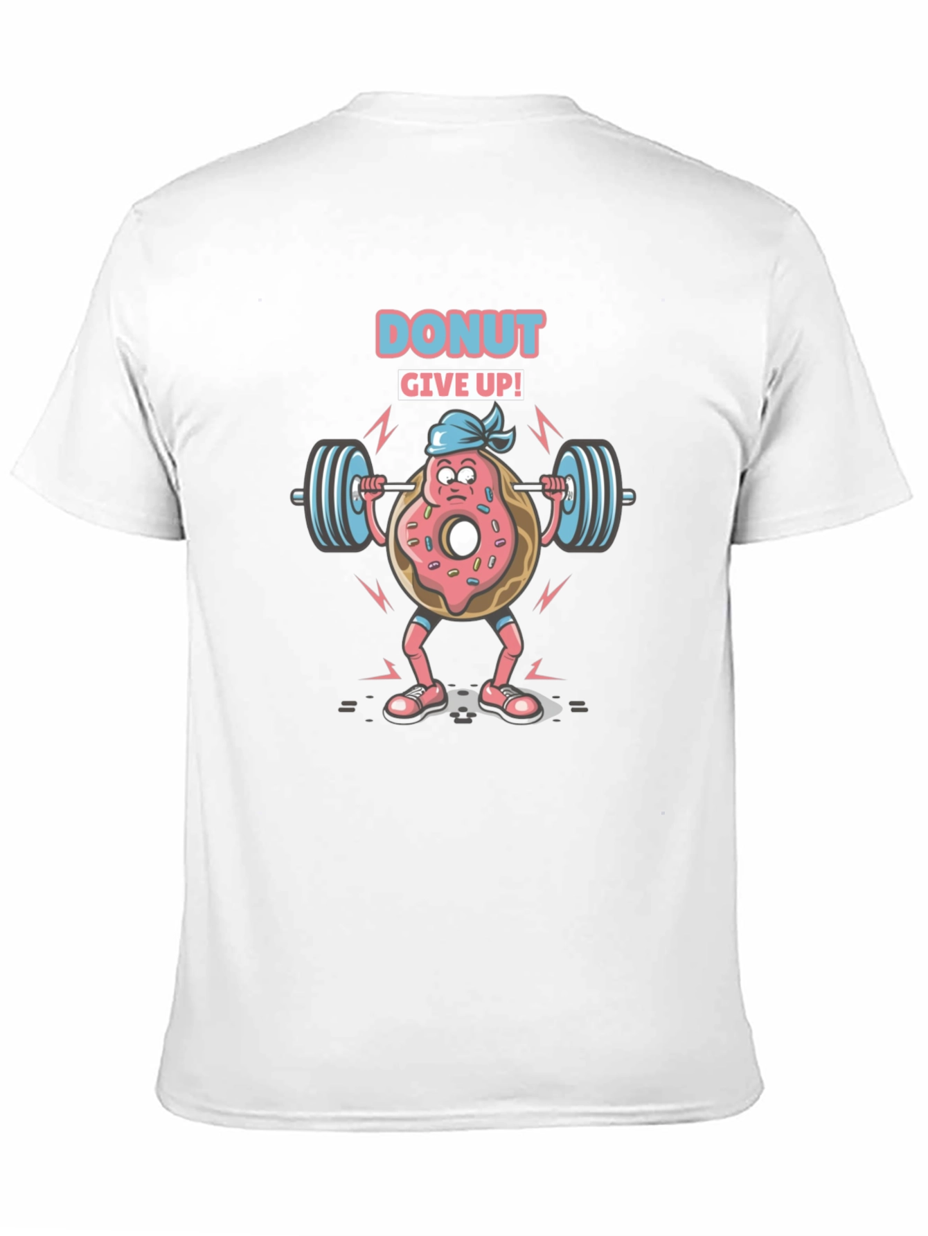 Black Donut Give Up Graphic Tee - Black Cotton Blend view 11