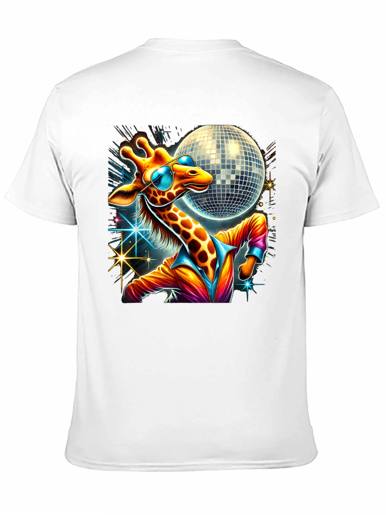 Black Disco Giraffe T-Shirt view 11