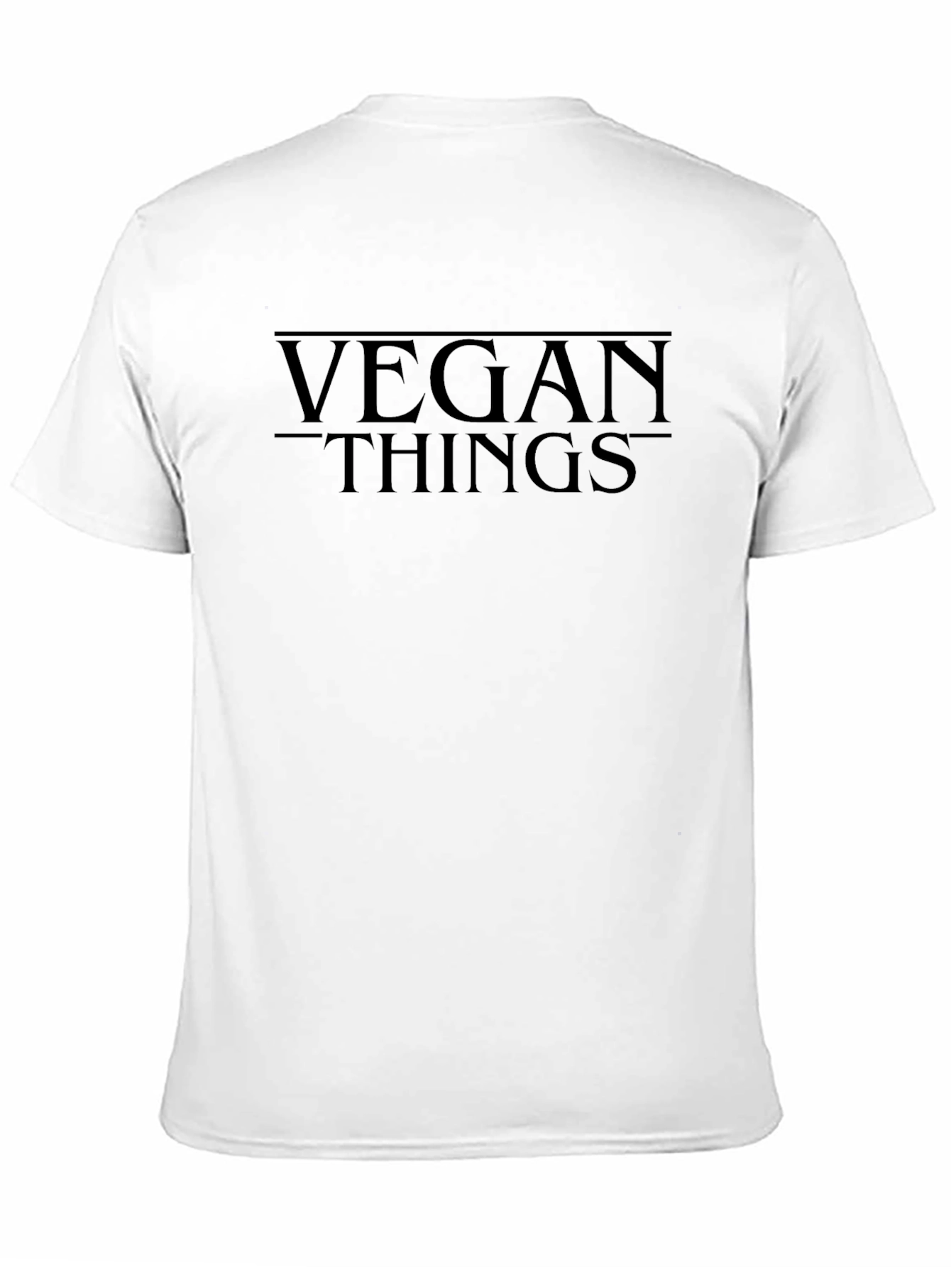 Black Vegan Things Black T-Shirt view 11