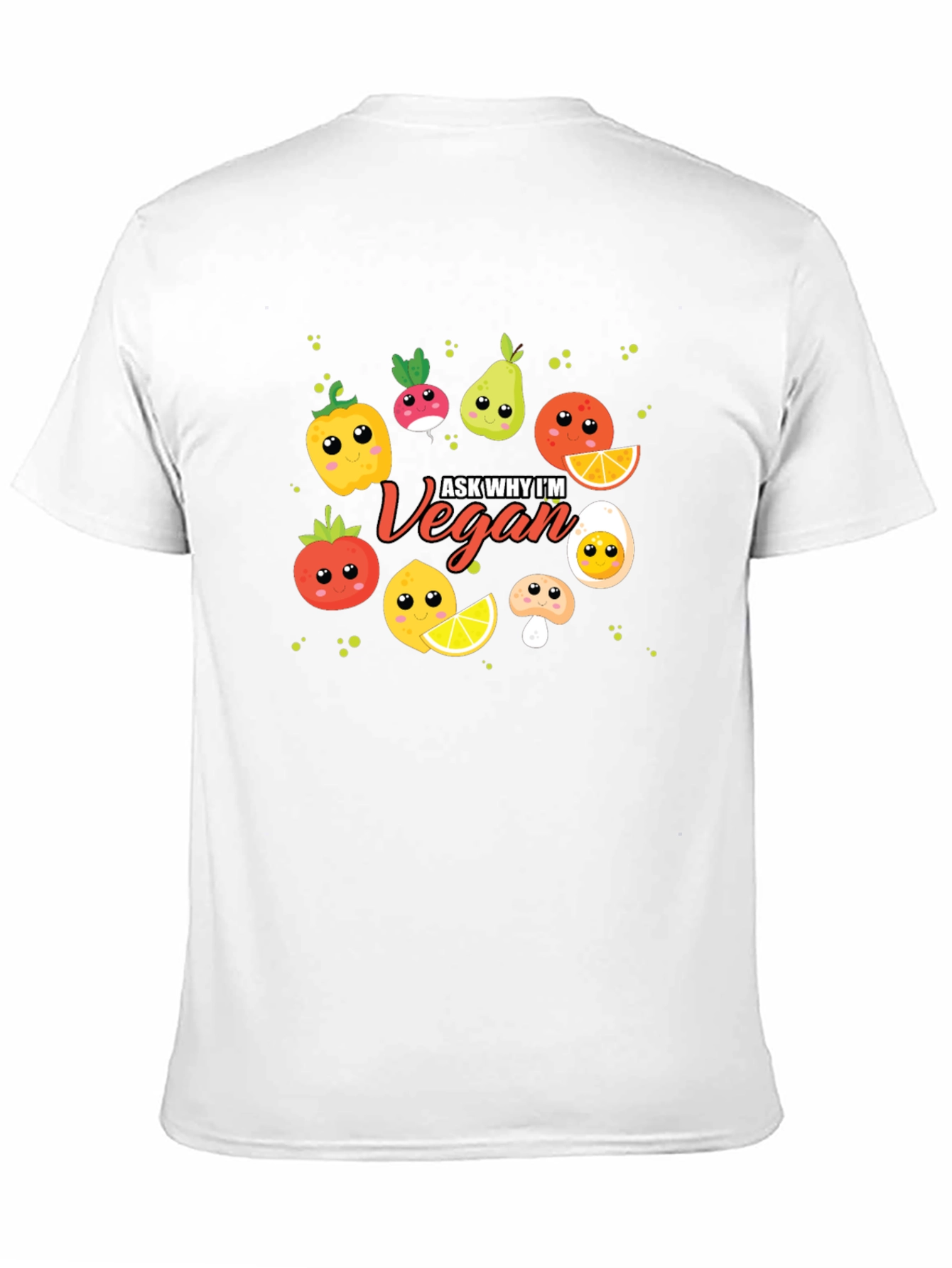 Black Ask Why I'm Vegan Funny Food T-Shirt view 11