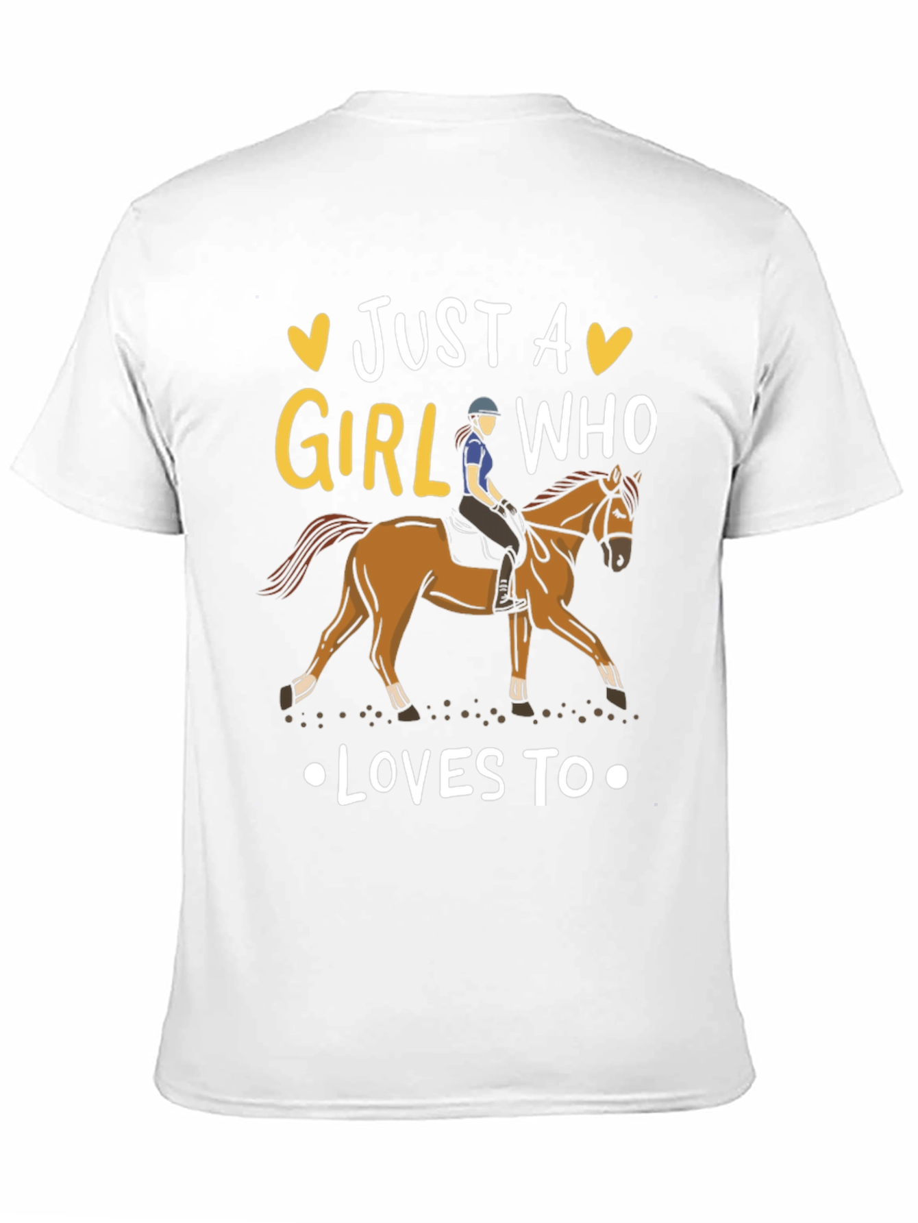 Black Just A Girl Who Loves Horses T-Shirt view 11