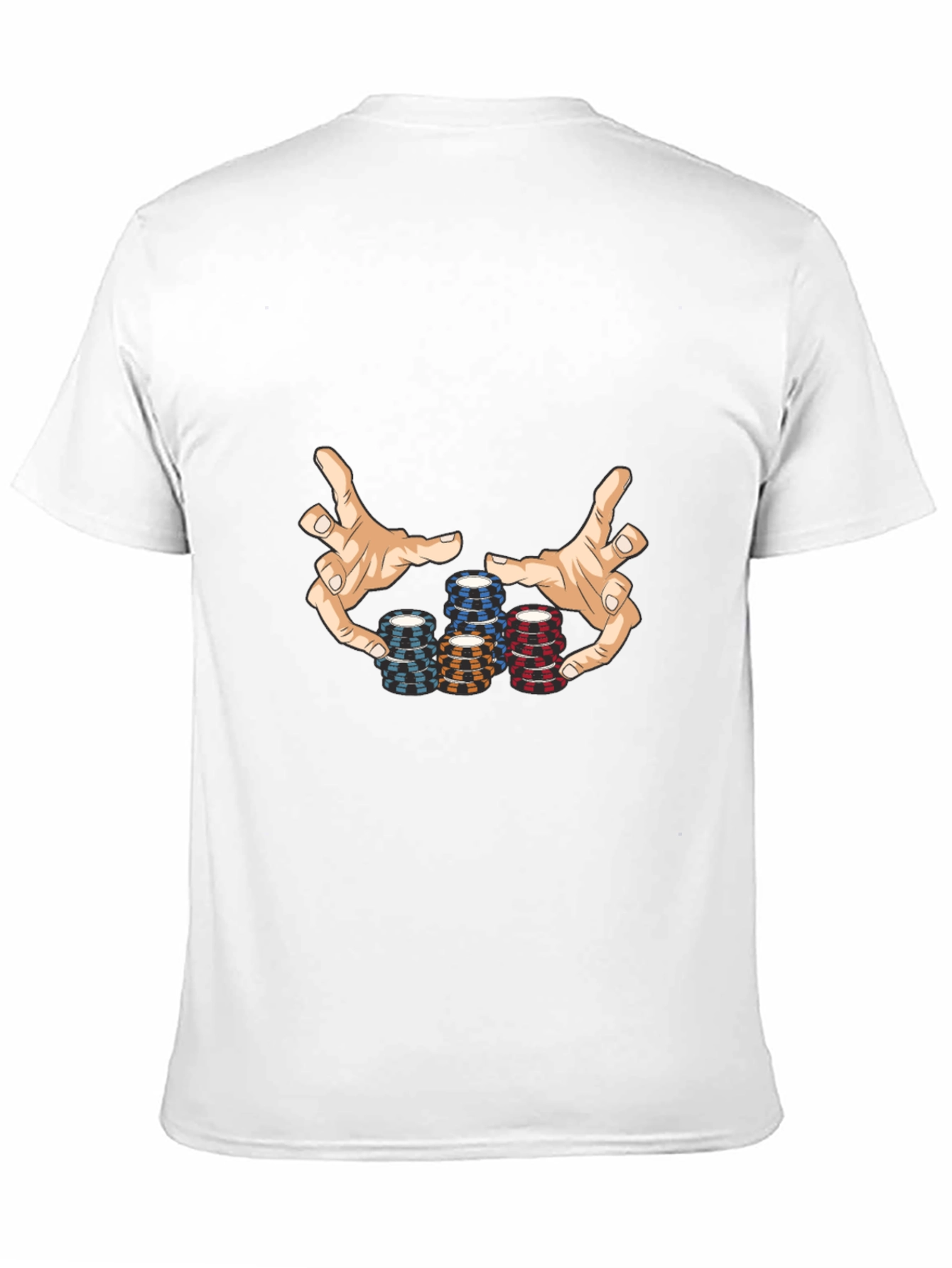 Black Poker Chips Graphic Tee - Black Cotton Blend view 11