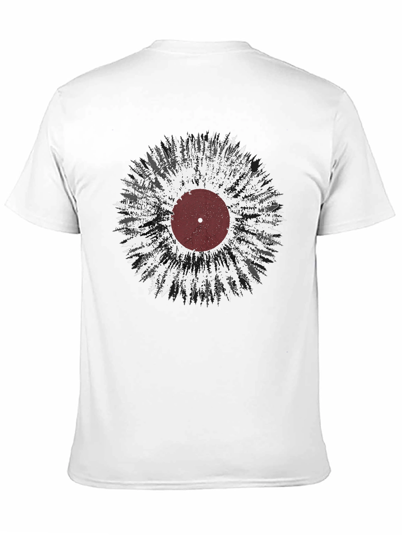 Black Nature Record Graphic T-Shirt view 11